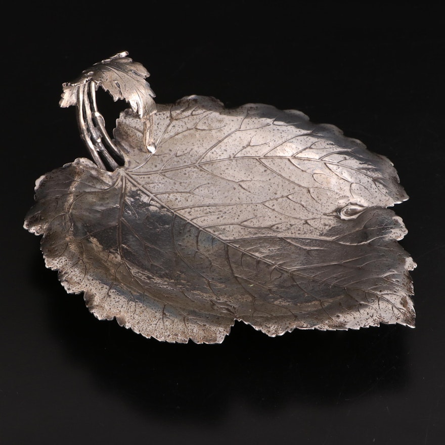 Black, Starr & Frost Sterling Silver Leaf Dish, Late 19th/ Early 20th Century