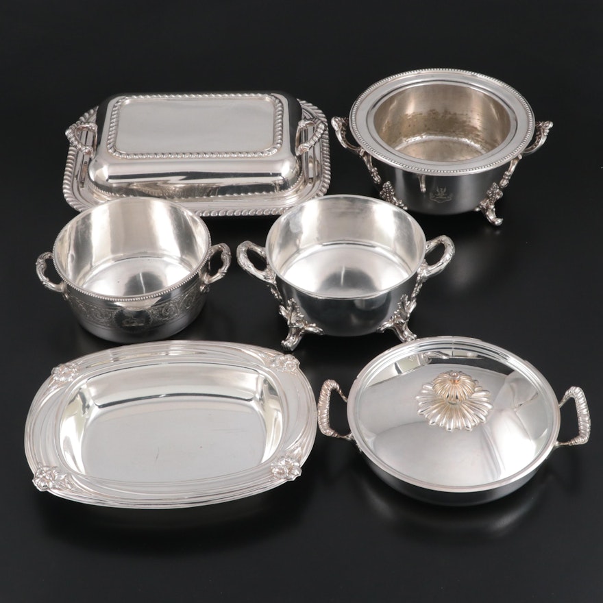 English and American Silver Plate Serveware Collection, Late 19th-Mid 20th C.