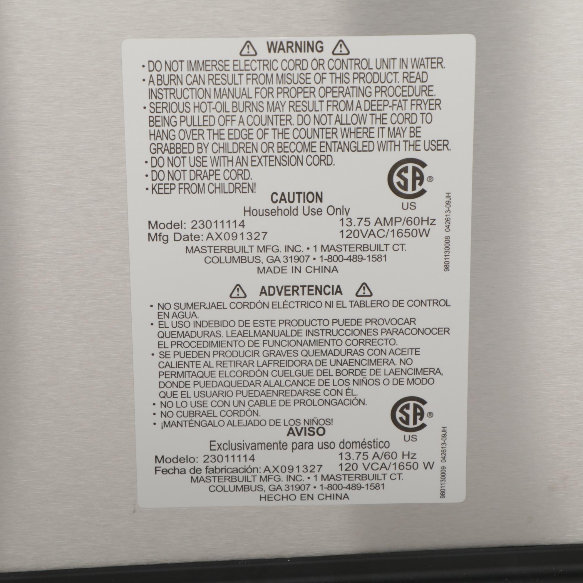 Butterball Indoor Electric XL Turkey Fryer