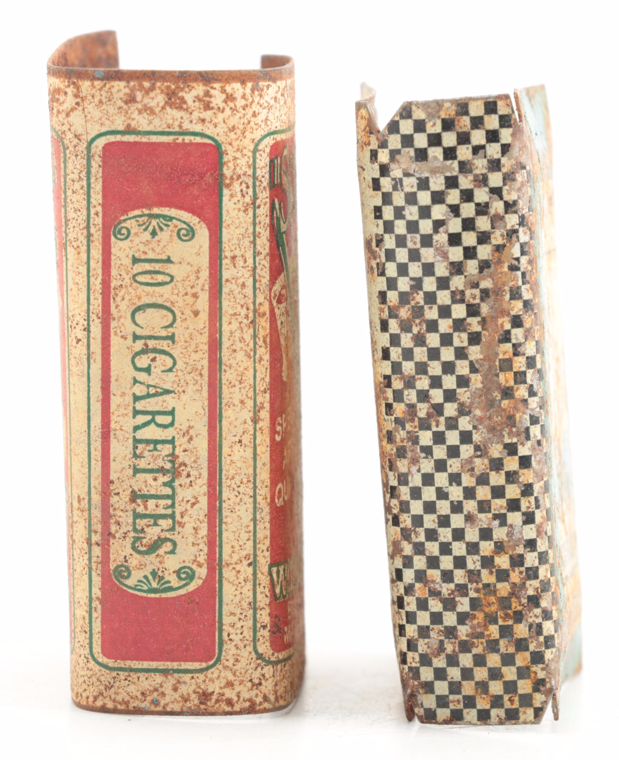 Scissors Cigarettes and Meenakshi Match Factory Tins, Early to Mid-20th Century
