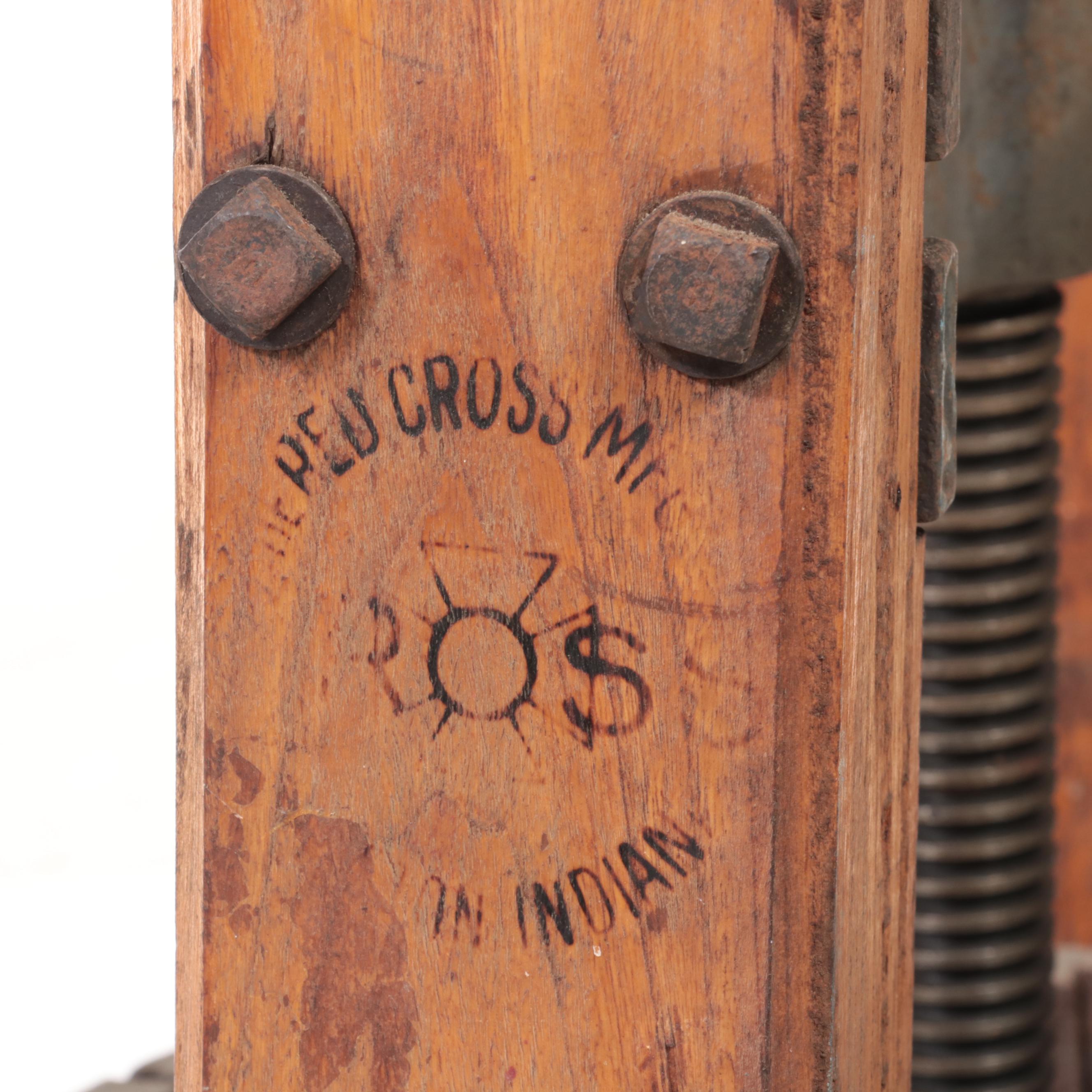 The Red Cross Mfg Wine and Apple Cider Fruit Press, Early 20th Century