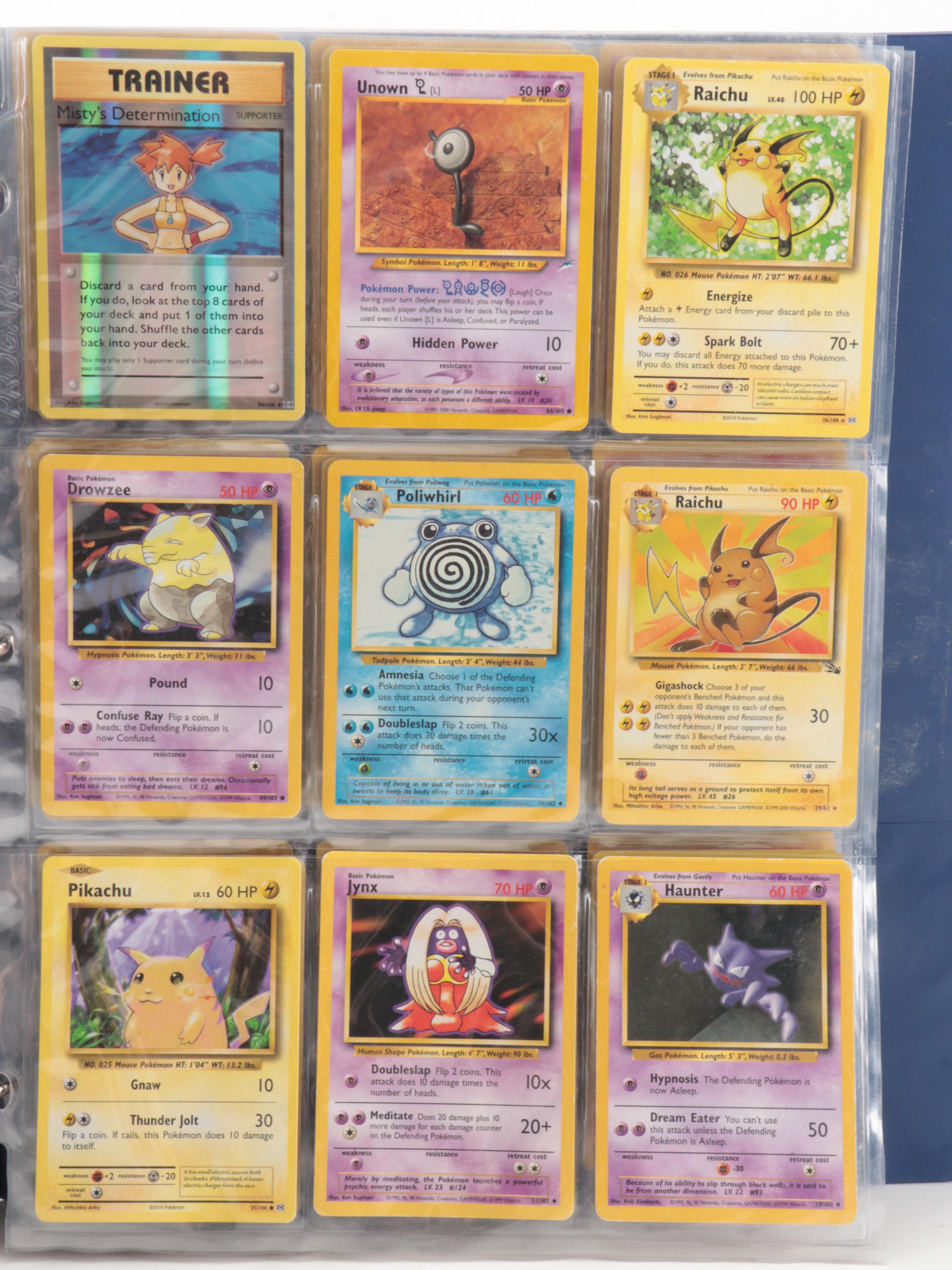 Pokémon Trading Cards Including Japanese, Raichu, Pikachu, More, 1990s–2000s