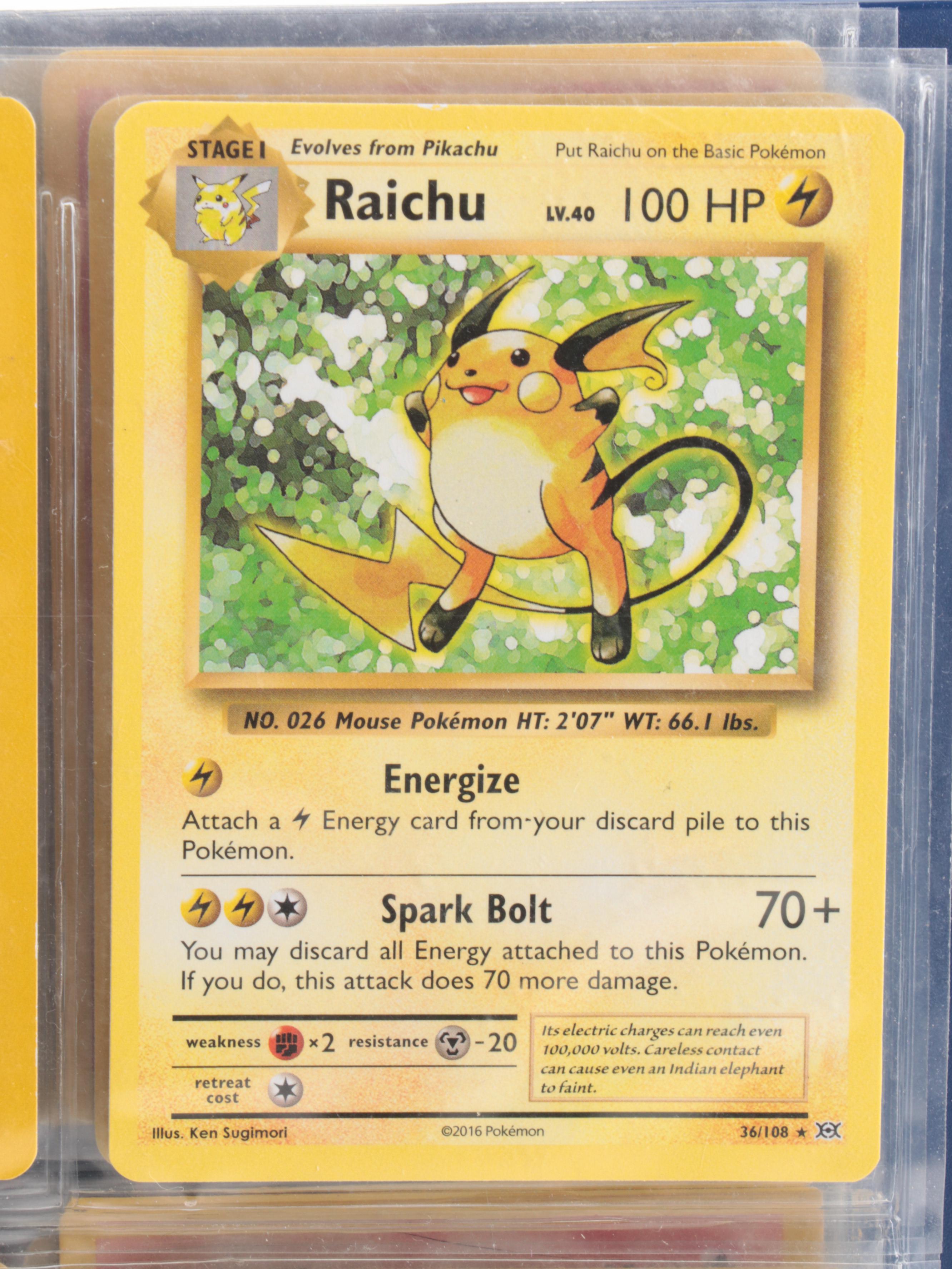 Pokémon Trading Cards Including Japanese, Raichu, Pikachu, More, 1990s–2000s