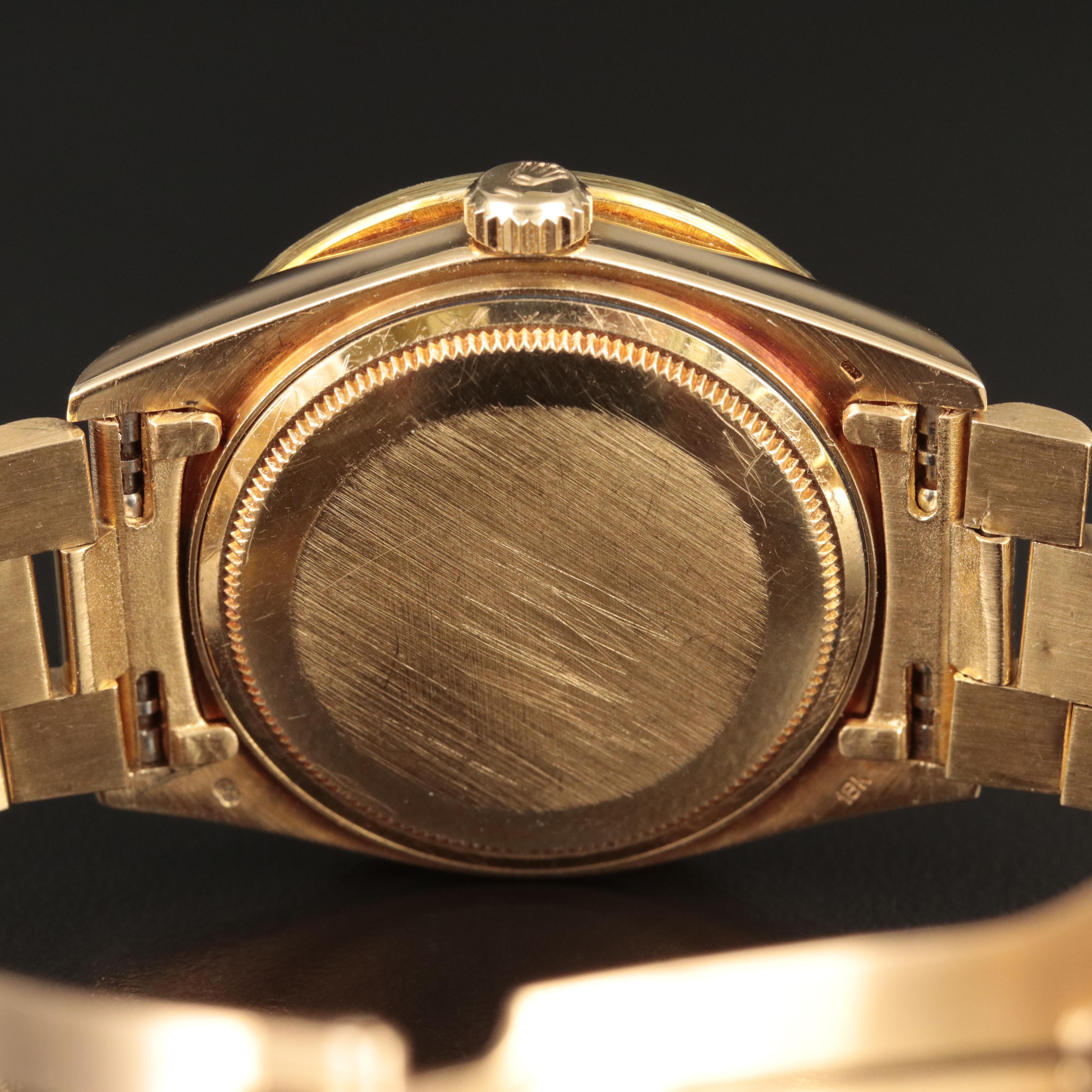 18K Rolex Day-Date President 2.50 CTW Diamond Bezel Watch