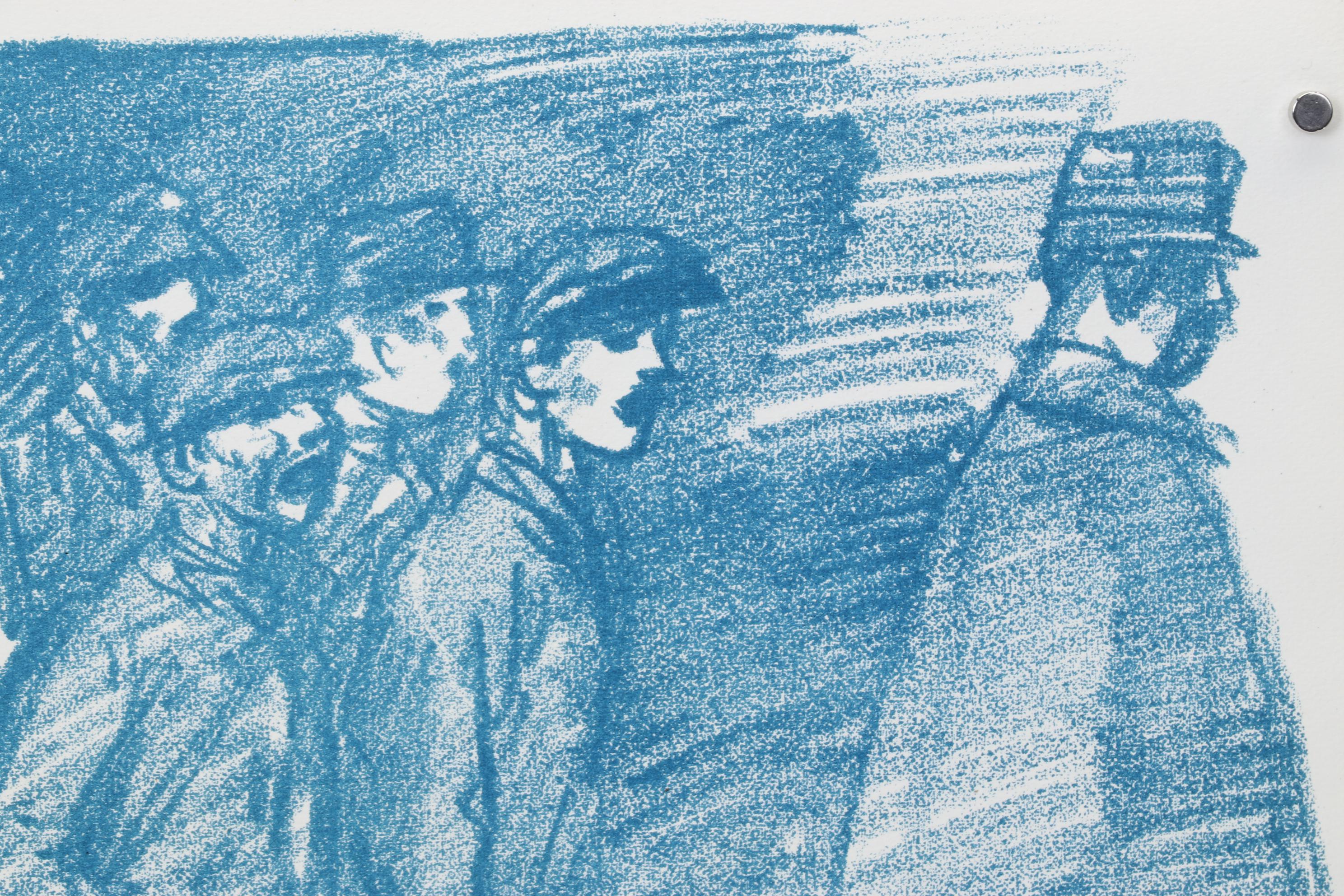 Théophile Steinlen Lithograph From "Croquis de Temps de Guerre," 1916