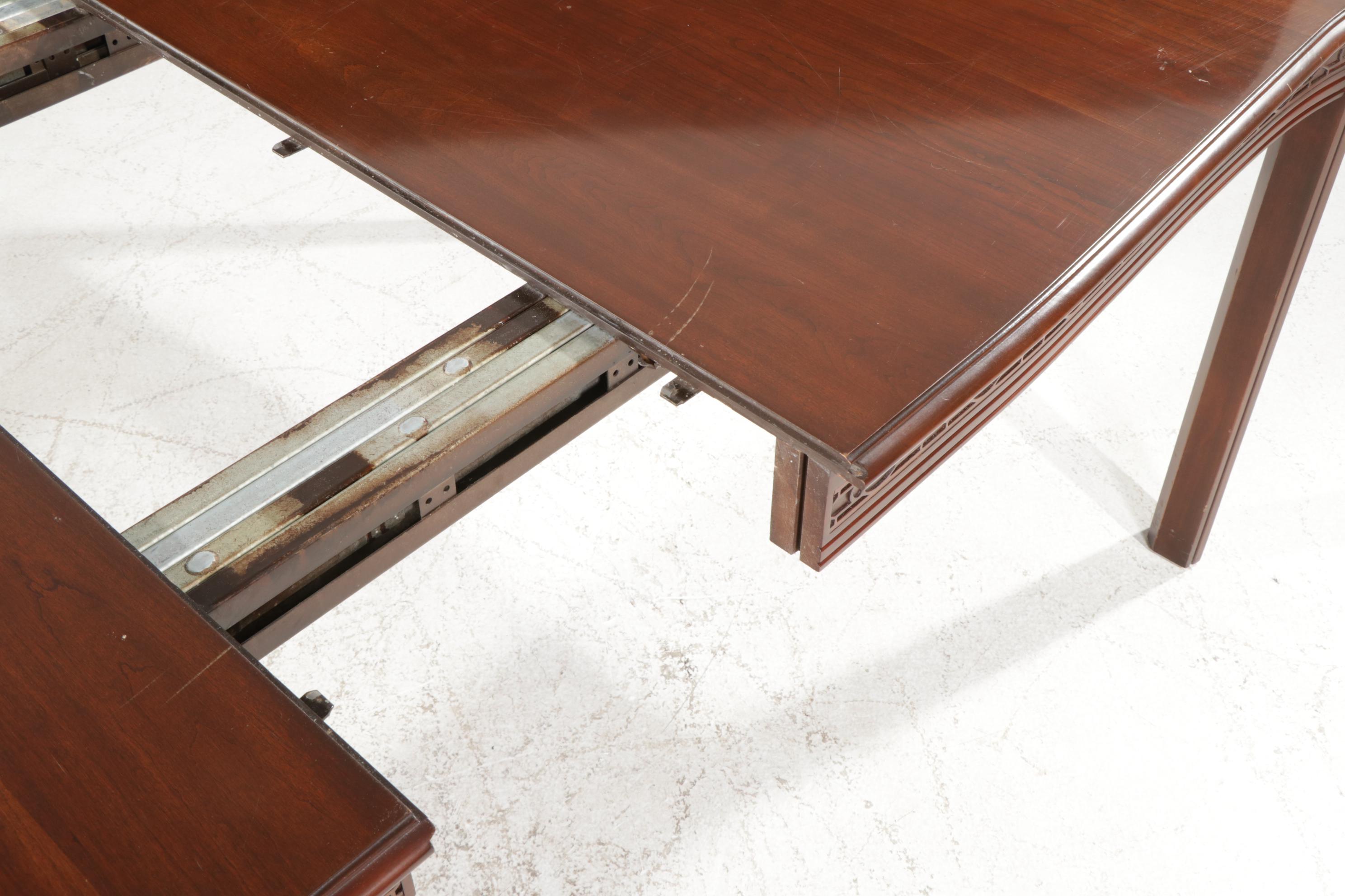 Harden Chippendale Style Dining Table and Eight Chairs