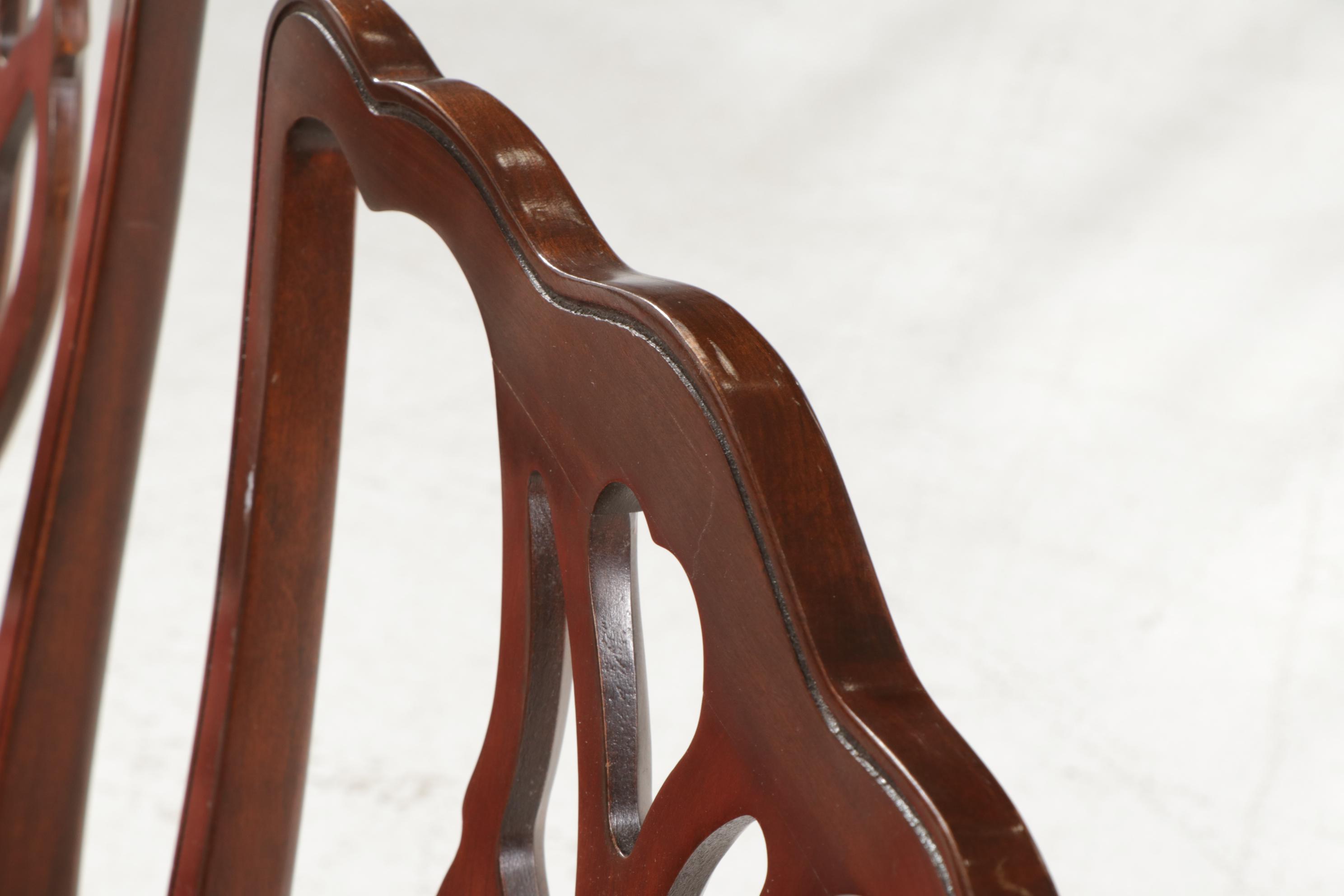 Harden Chippendale Style Dining Table and Eight Chairs