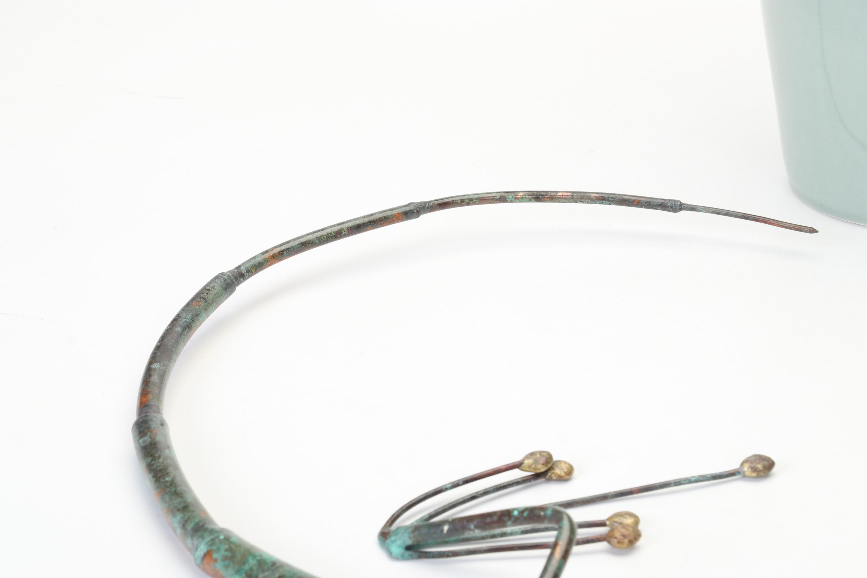 Global Views Celadon Vases With Stone Mosaic Jewelry Box and Figurines