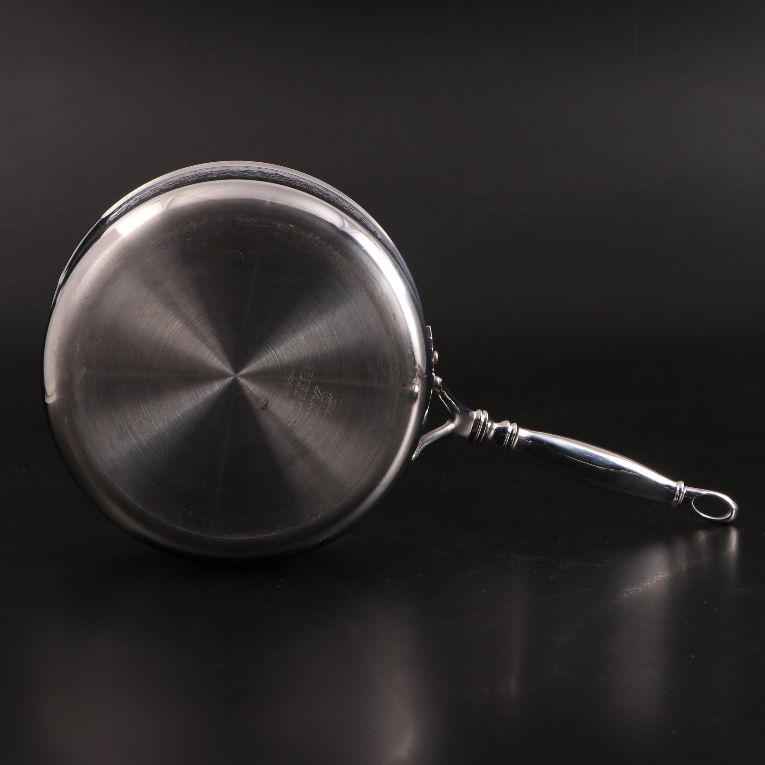 Ruffoni Italian Hammered Stainless Steel Sauce Pans with Pumpkin Finials