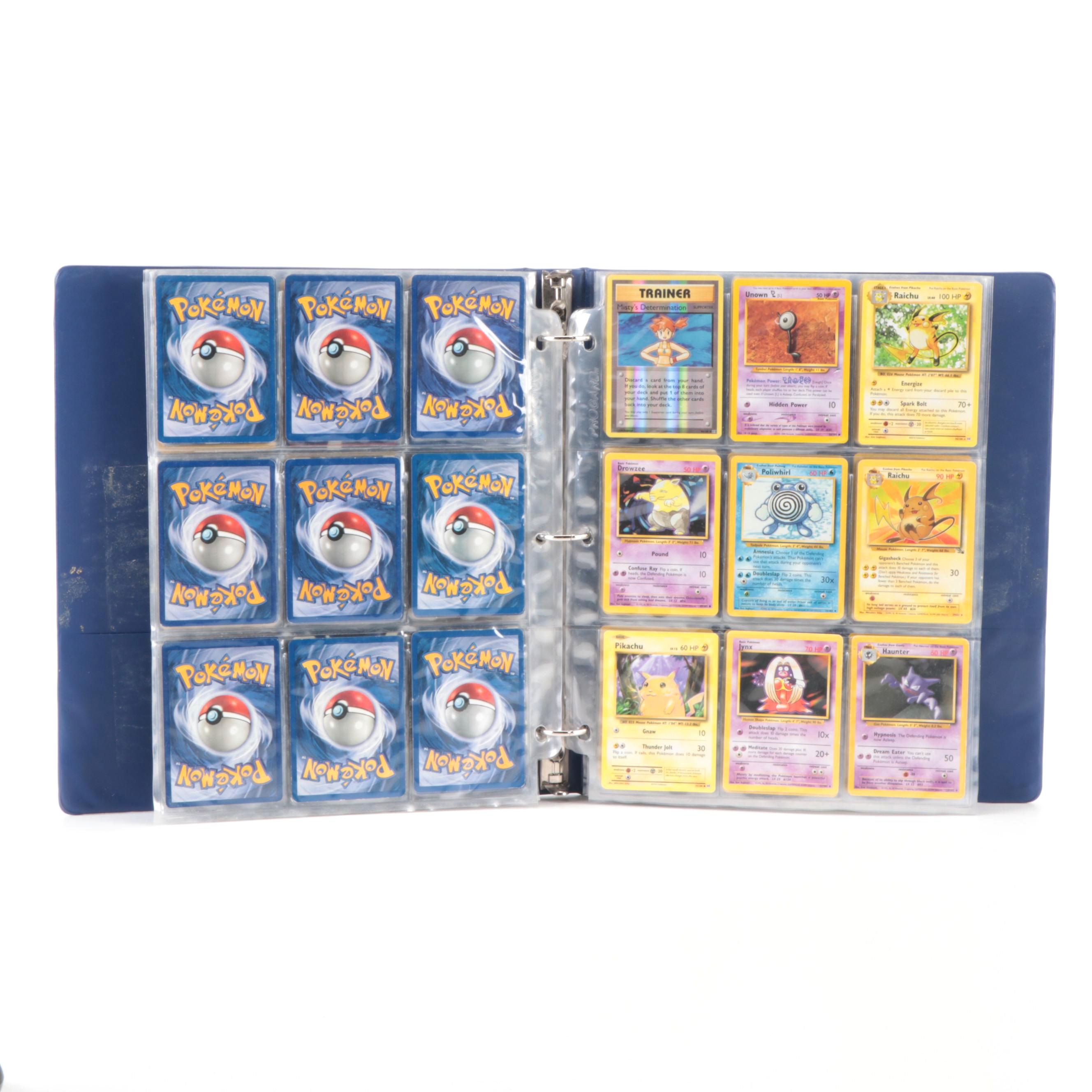 Pokémon Trading Cards Including Japanese, Raichu, Pikachu, More, 1990s–2000s