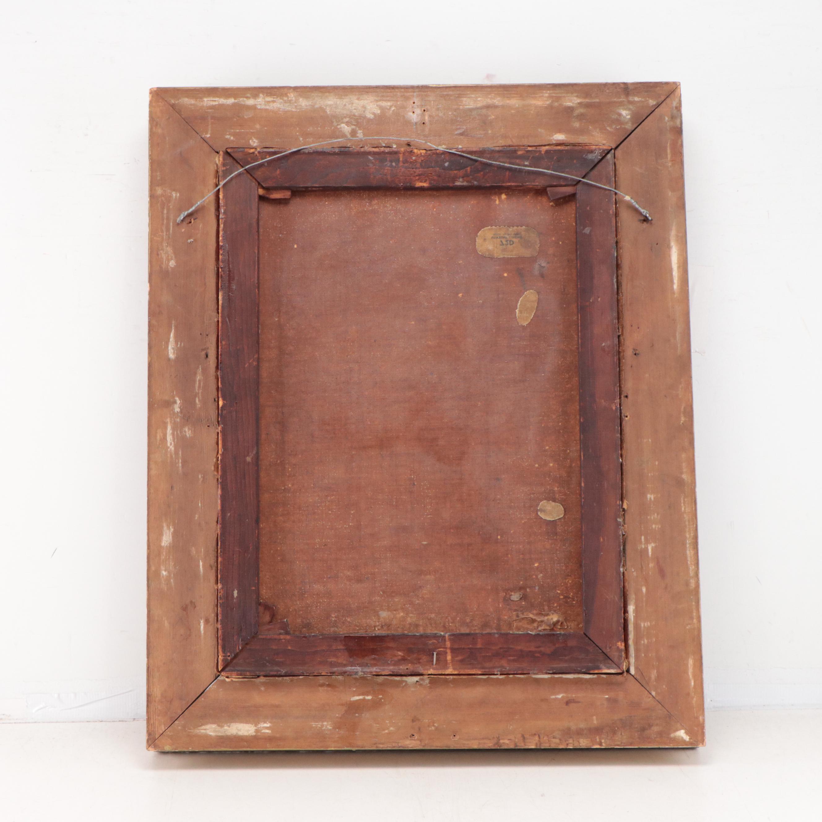 Forest Interior Oil Painting, 19th Century