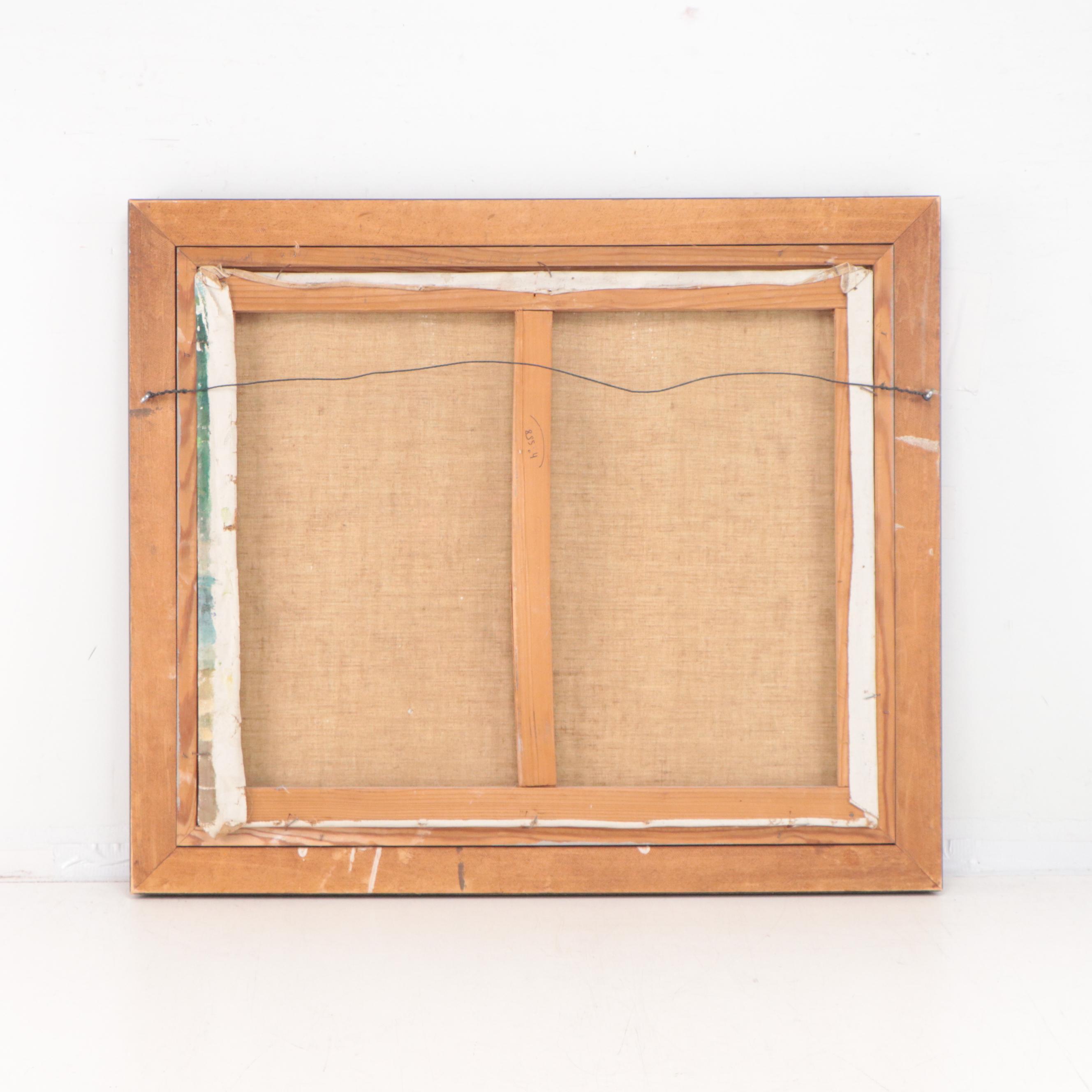 Marguerite Aers Impressionist Style Oil Painting of Park Scene