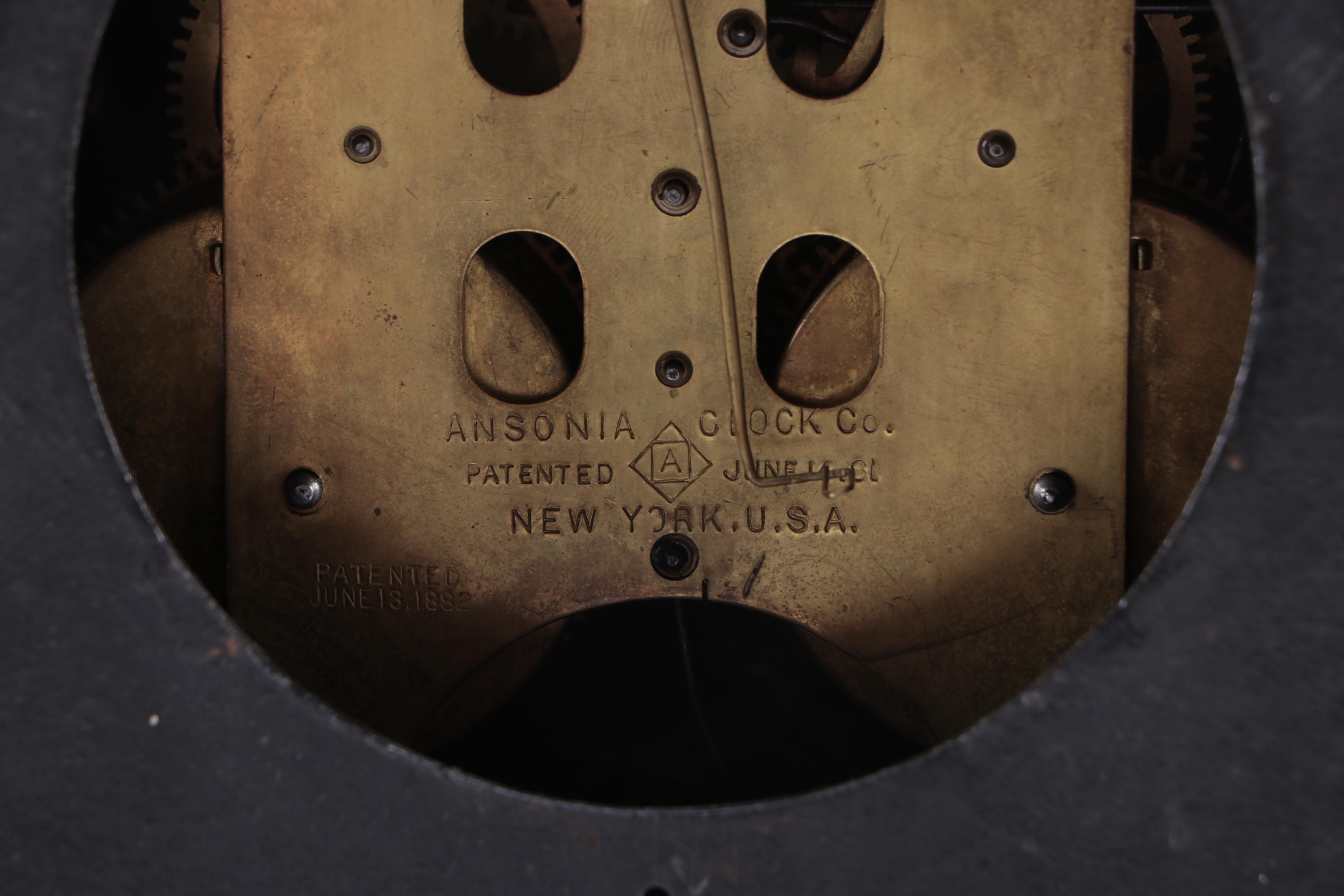 Ansonia Clock Co."Rosalind" Cast Iron Mantel Clock, Late 19th Century