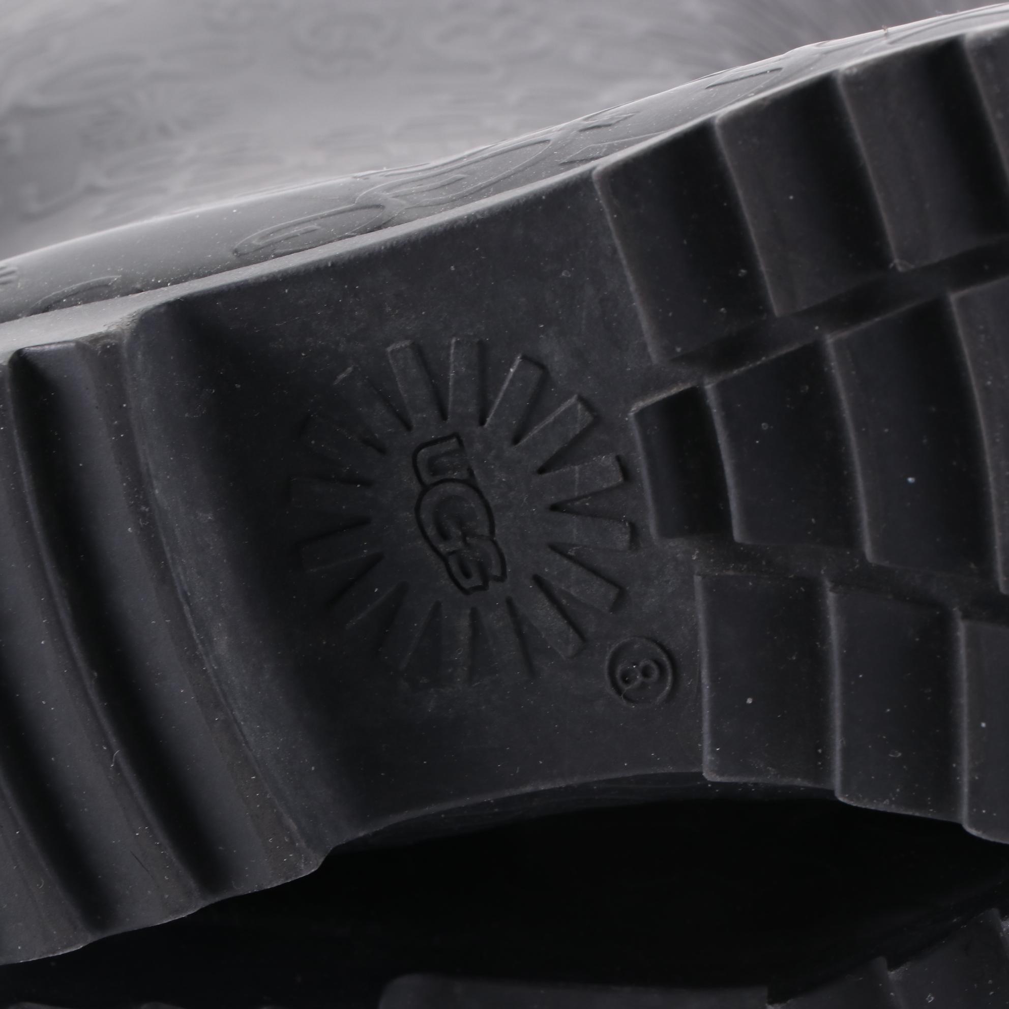 G By Guess Boots in Grey Faux Leather and UGG Rubber Rain Boots