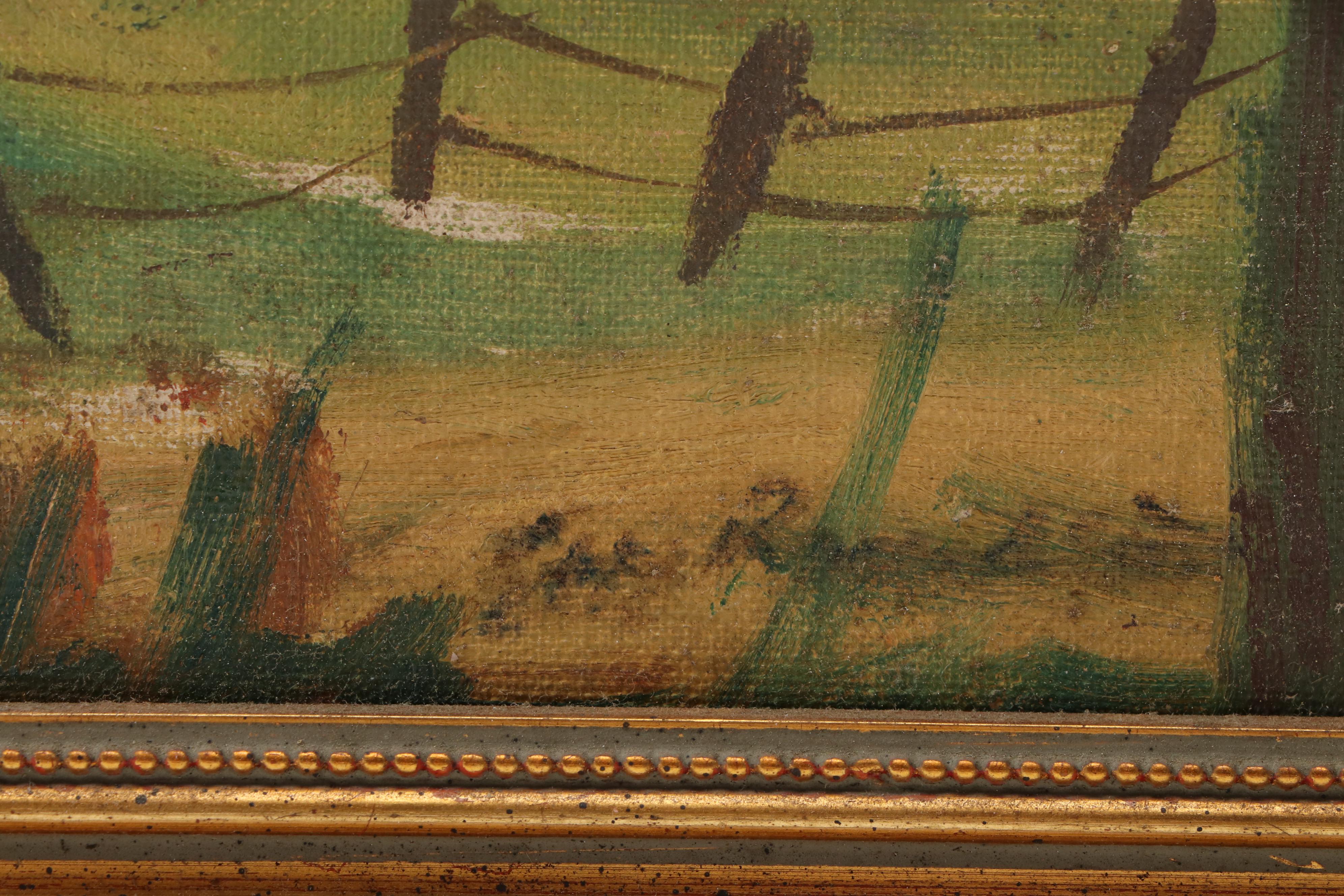 Fall and Winter Landscape Oil Paintings, Late 20th Century