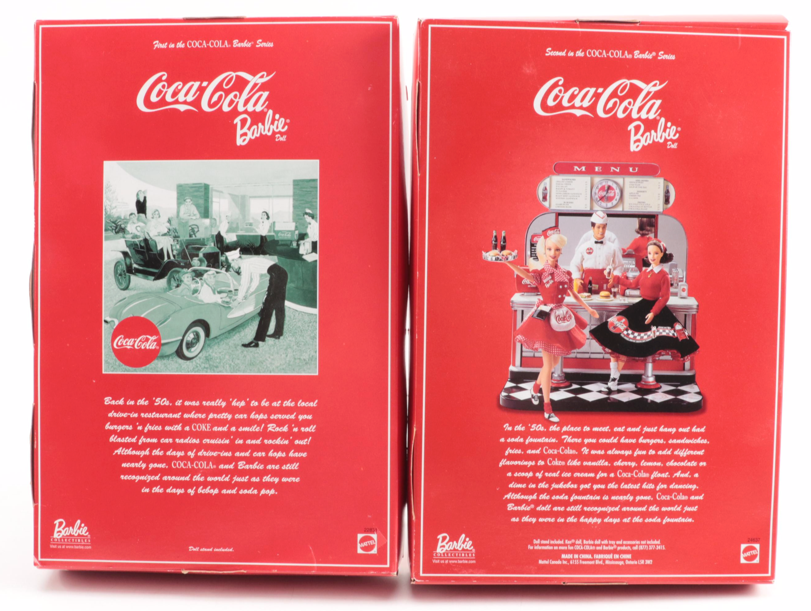 Mattel Barbie Coca-Cola Dolls, 1998–1999