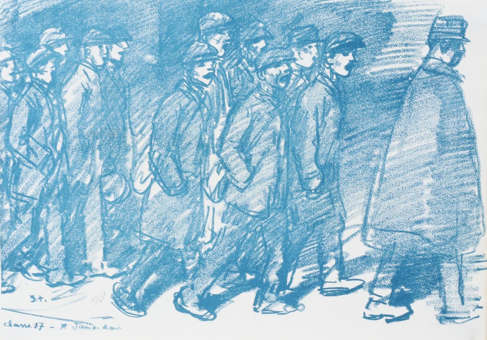Théophile Steinlen Lithograph From "Croquis de Temps de Guerre," 1916