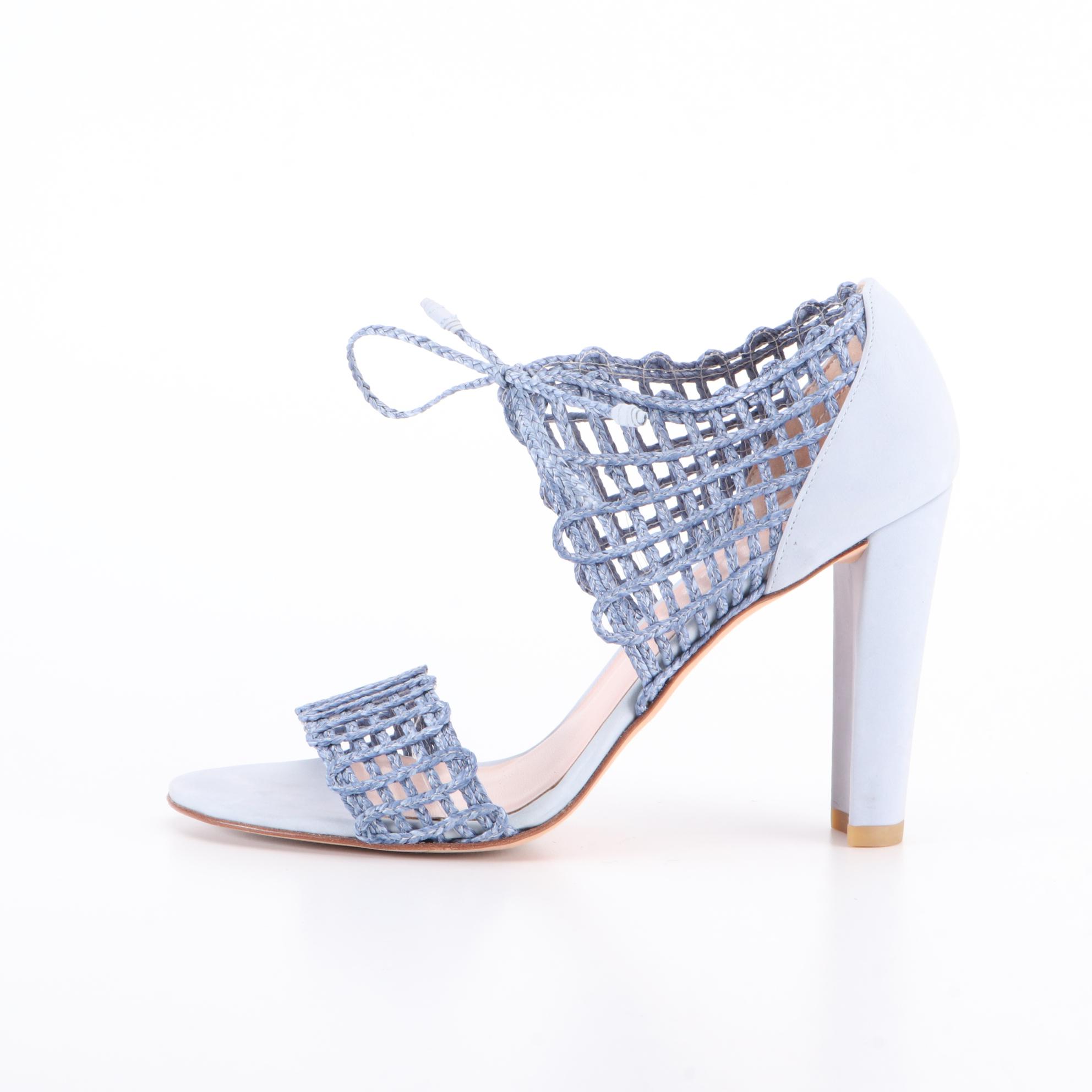 Stuart Weitzman Woven Sandals and Madras Slingbacks