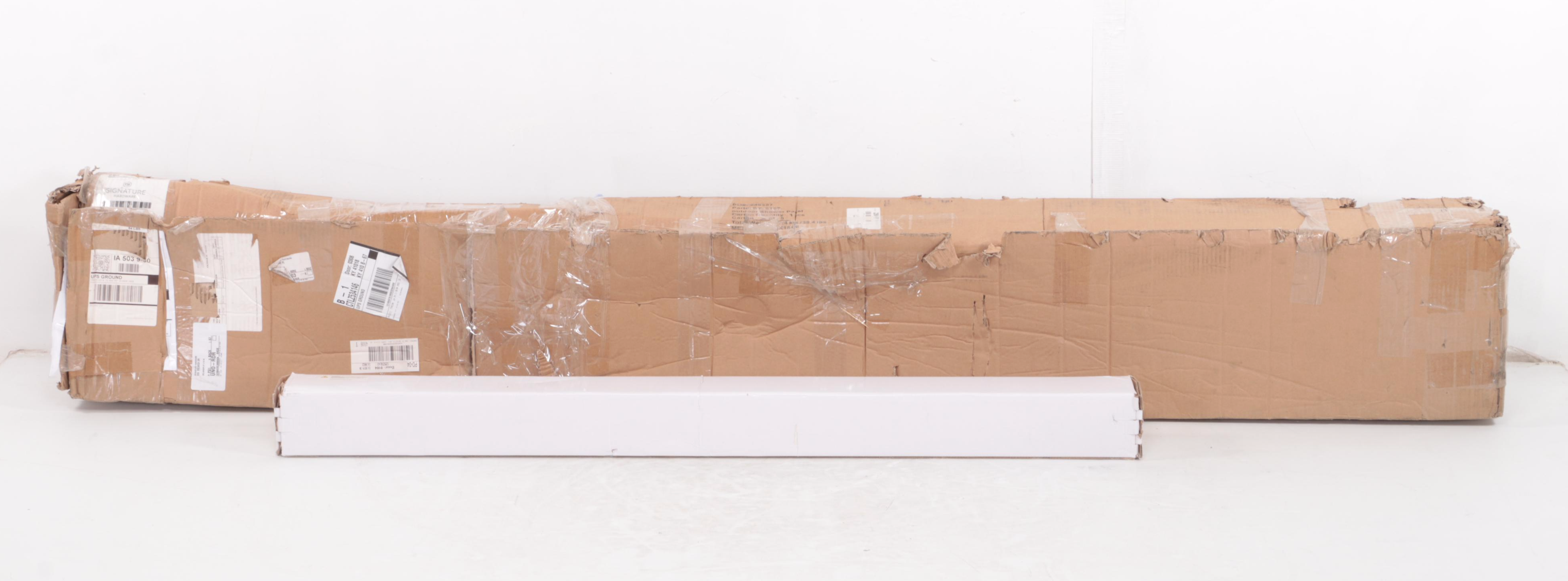 Bamboo and Stainless Outdoor Shower With Linear Shower Drain