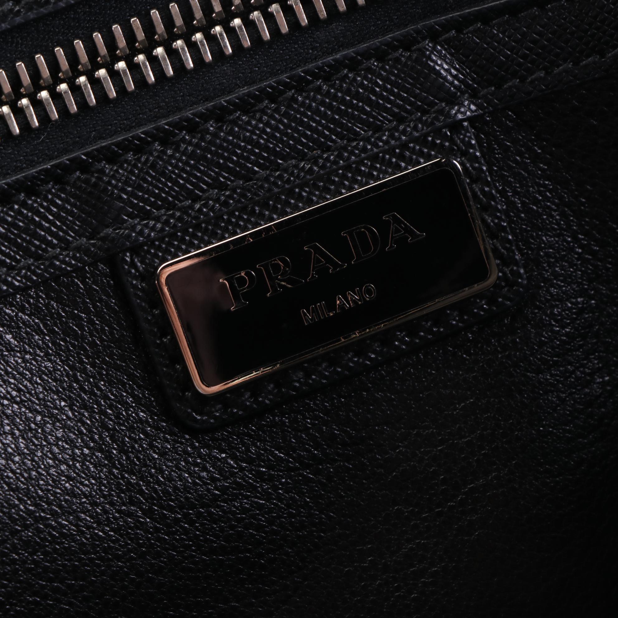 Prada Saffiano Leather Wristlet