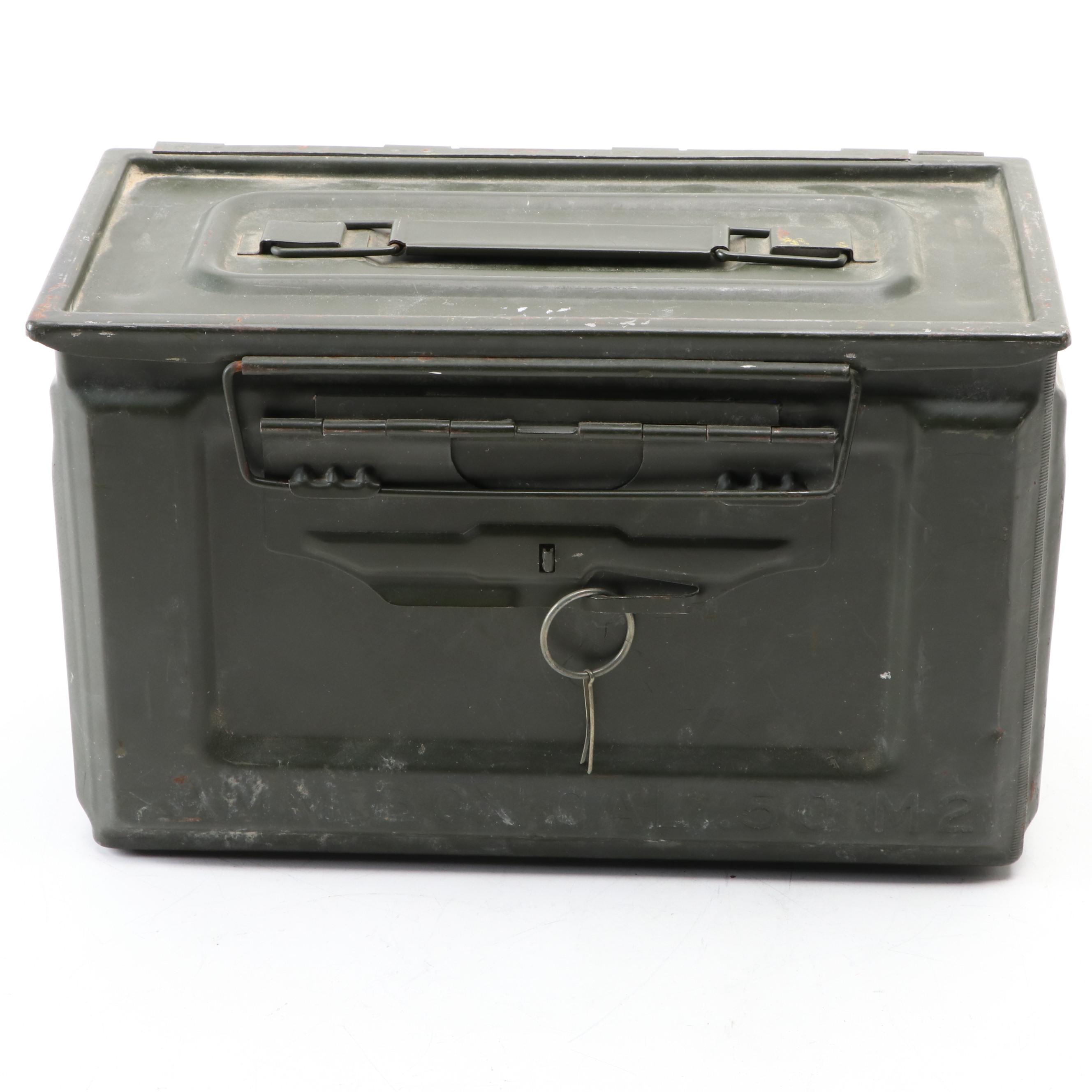 U. S. Military Ammo Box, Veteran of Foreign Wars Hat and Street Sign