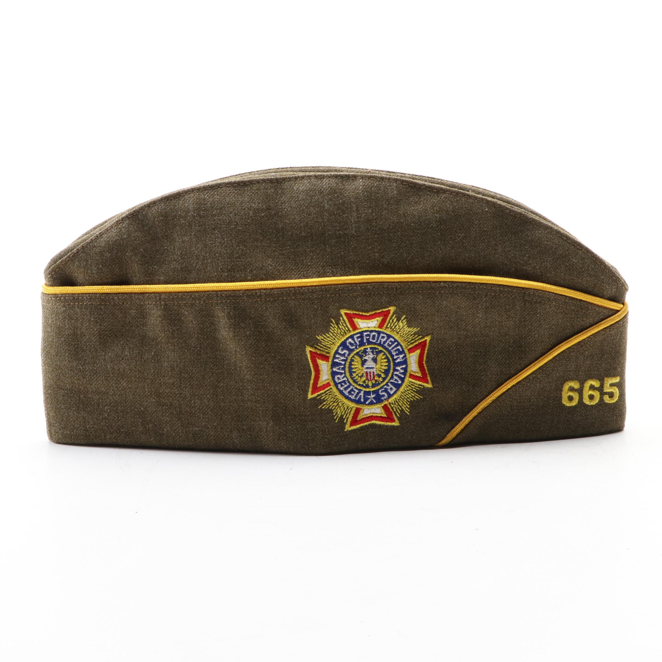 U. S. Military Ammo Box, Veteran of Foreign Wars Hat and Street Sign