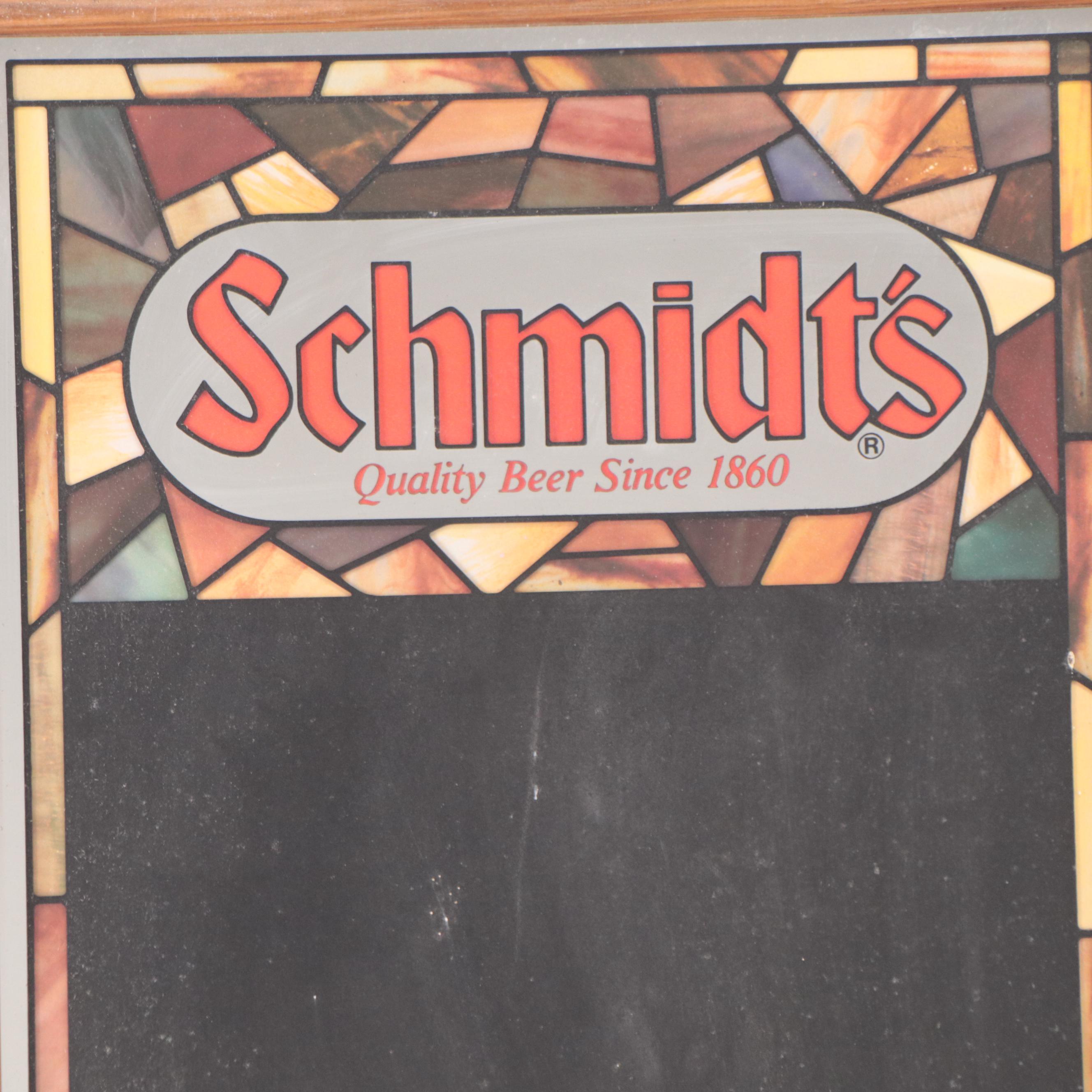 Schmidt's Beer Chalkboard Signs