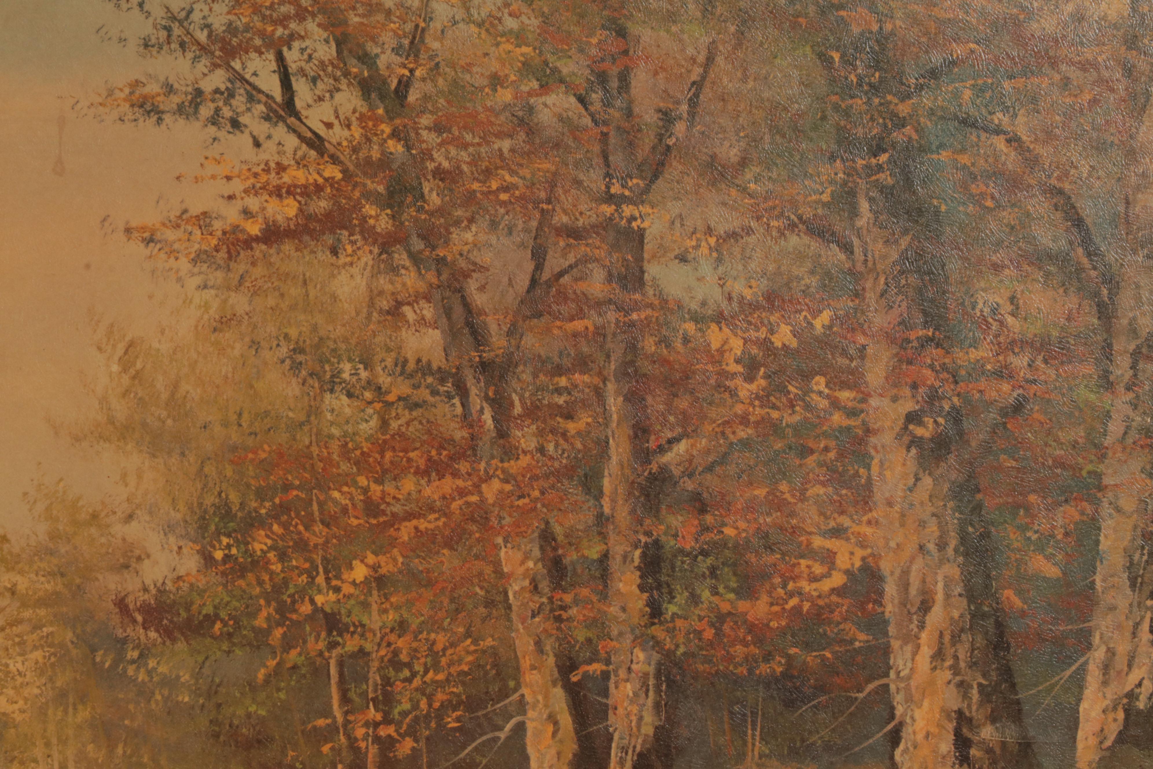 Offset Lithograph After Karl Gatermann "Wooded Wonderland," Late 20th Century