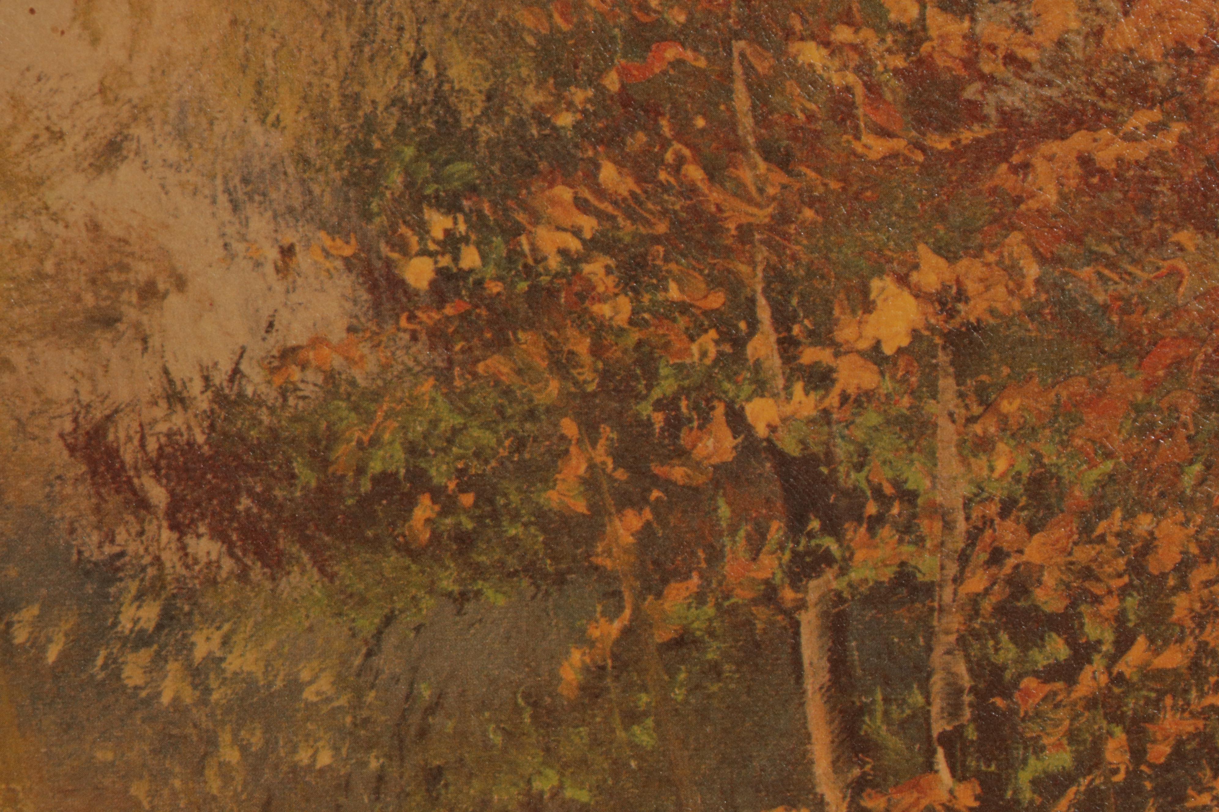 Offset Lithograph After Karl Gatermann "Wooded Wonderland," Late 20th Century