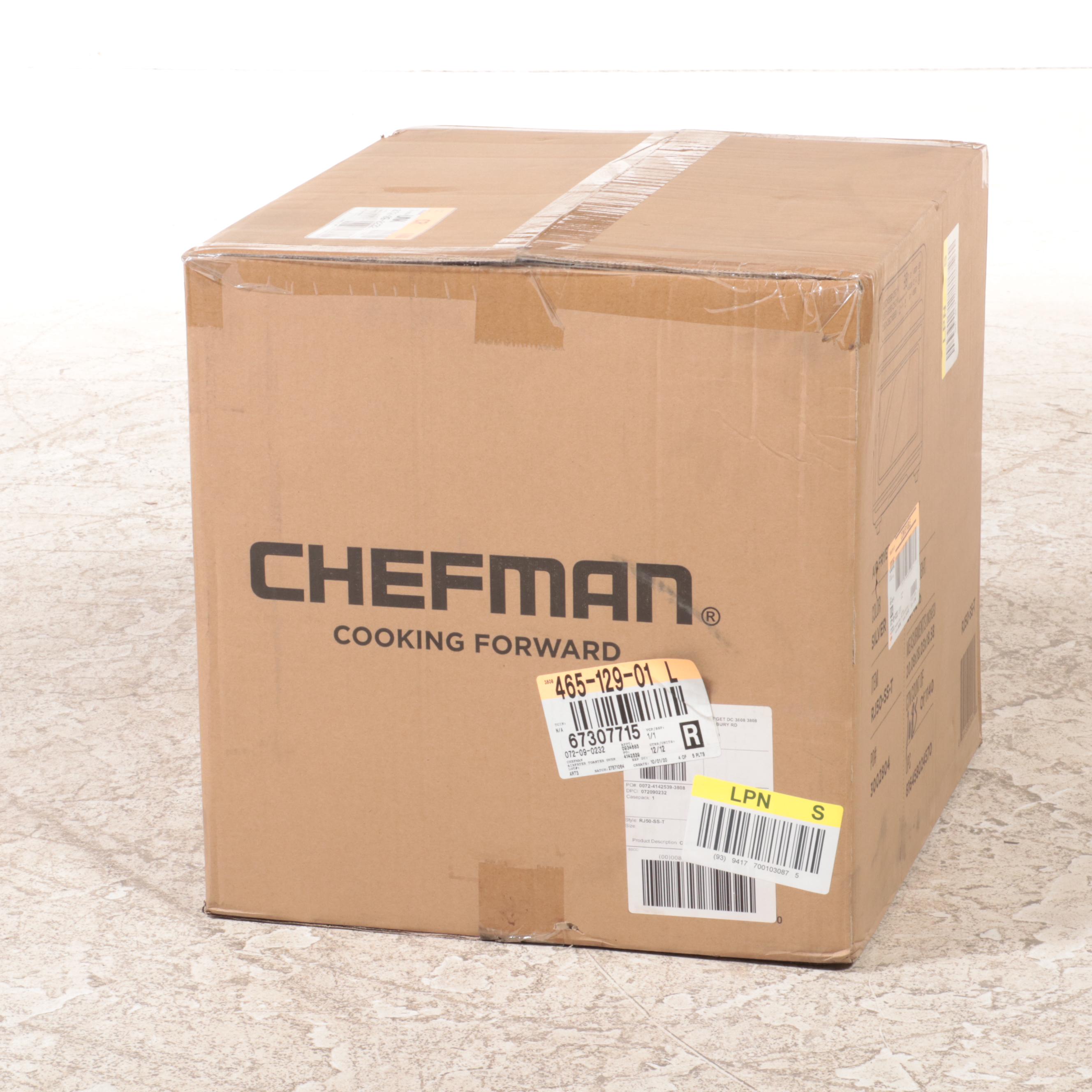 Chefman Stainless Steel Toast-Air Dual-Function Air Fryer and Toaster Oven