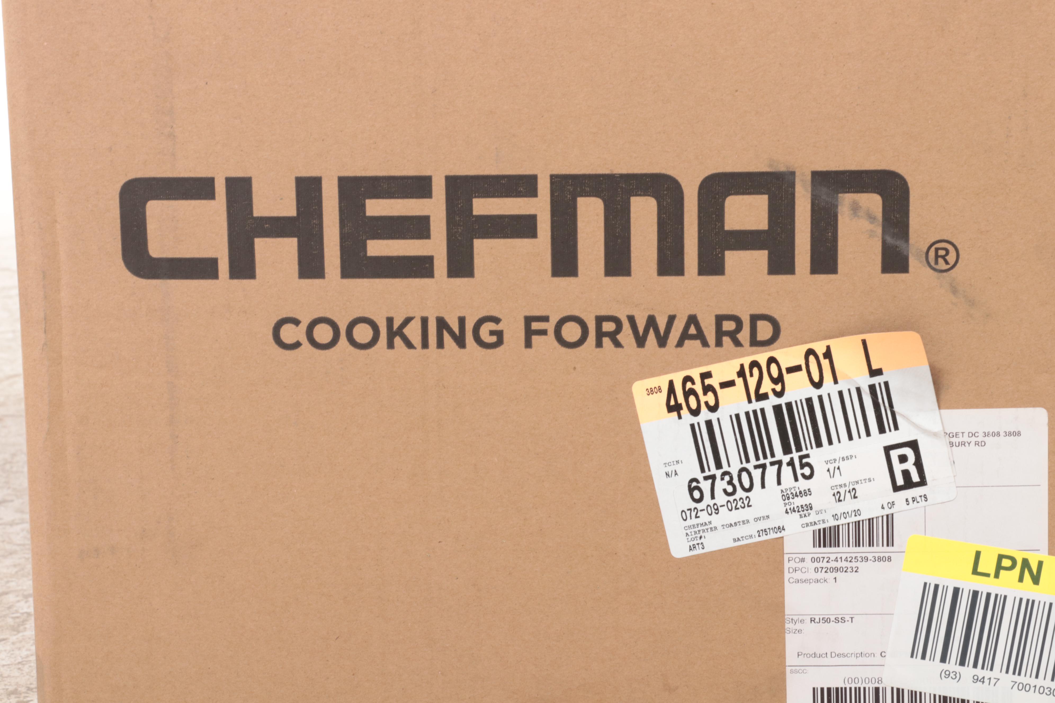 Chefman Stainless Steel Toast-Air Dual-Function Air Fryer and Toaster Oven