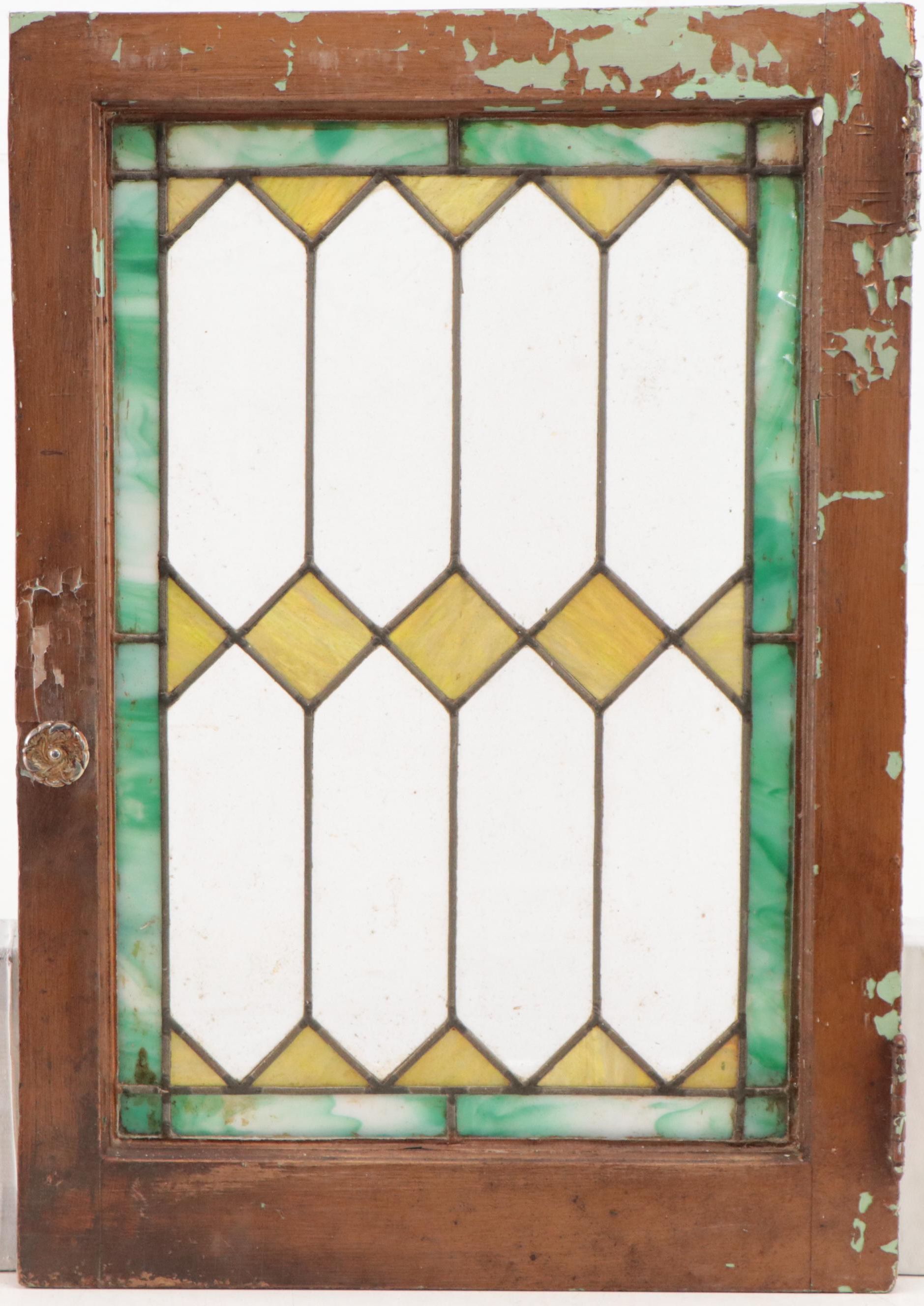Stained Glass Window Panel, Early 20th Century