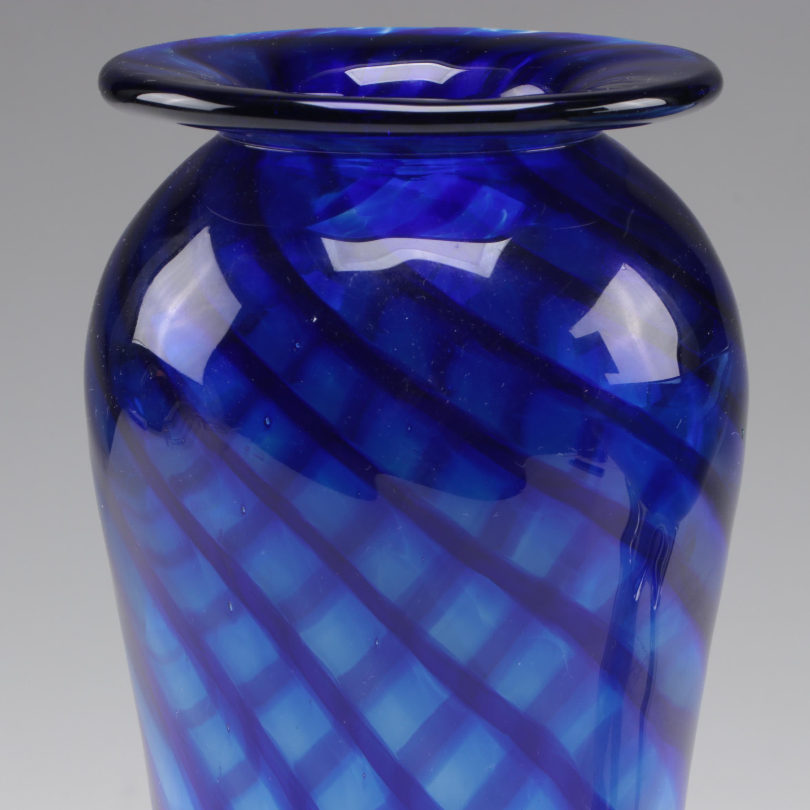 Franklin Park Conservatory Blown Glass Vase with Alicja Compote Bowl