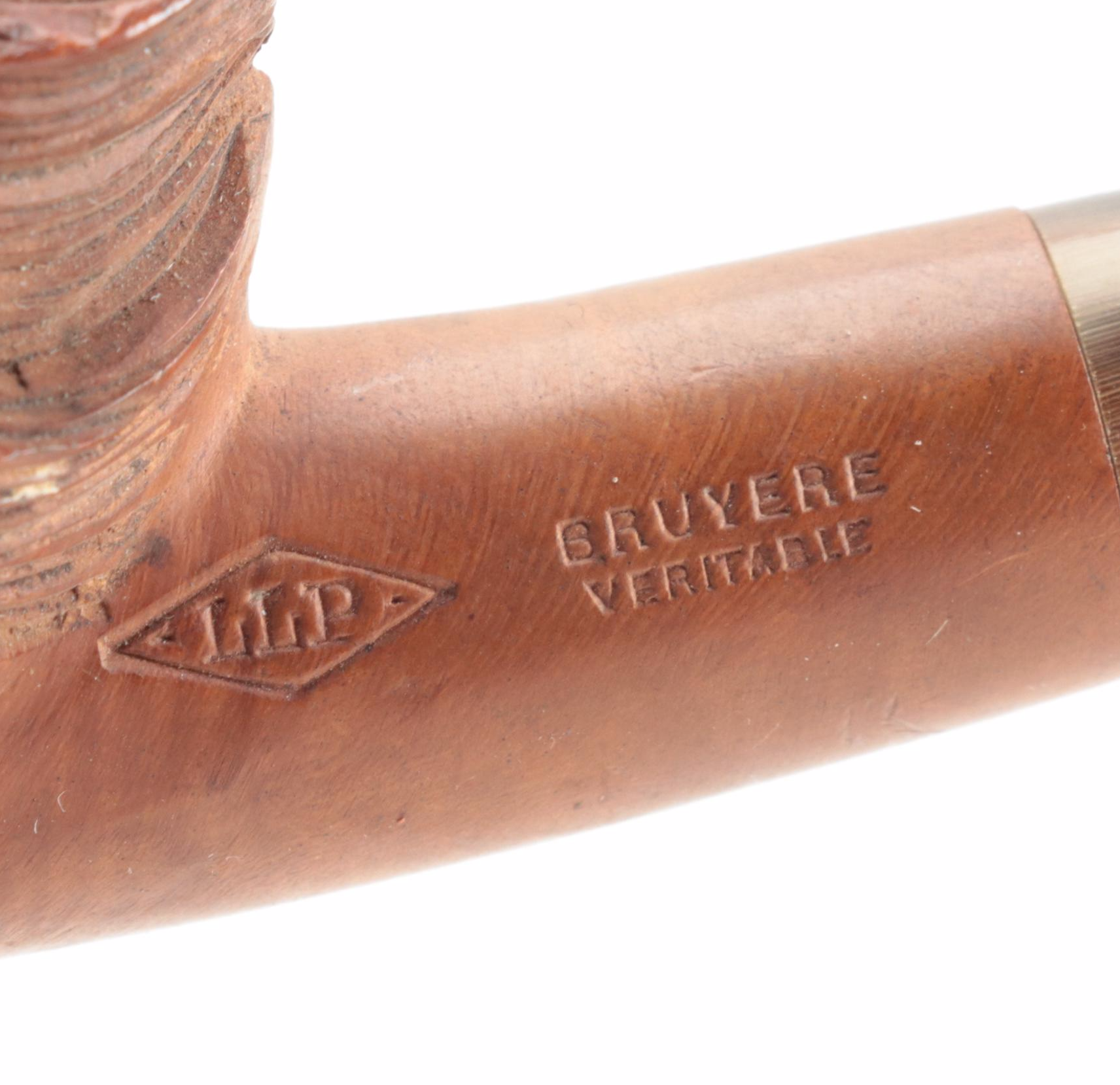 German Black Forest Carved Wood Meerschaum Pipe with Other Figural Pipes