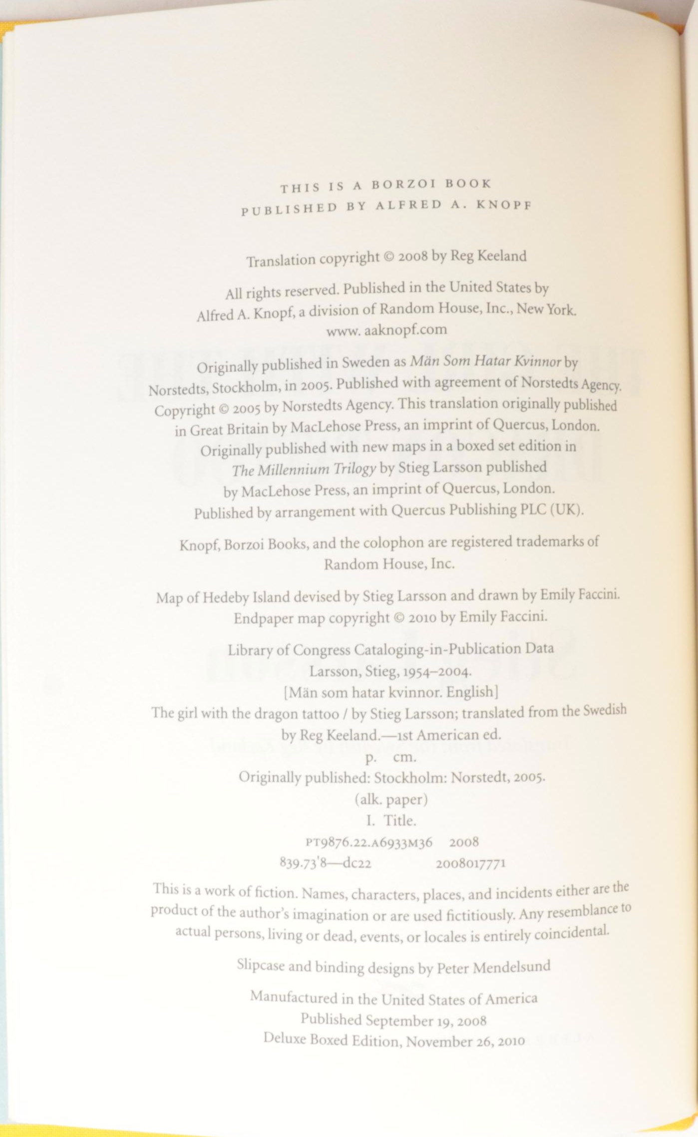 Deluxe Boxed Edition "The Girl with the Dragon Tattoo" and More by Stieg Larsson