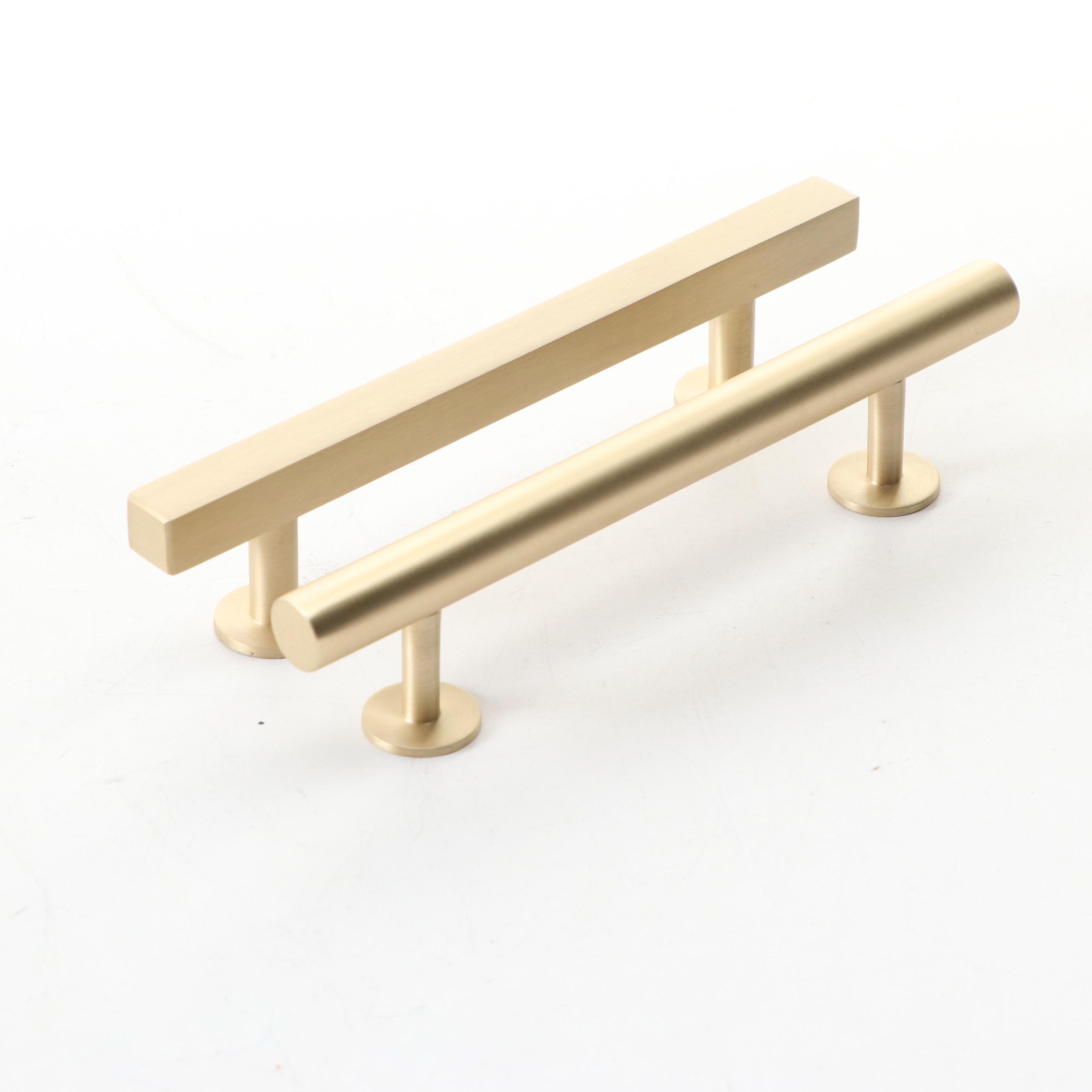 Satin Brass Finish Adjustable Cabinet Pulls