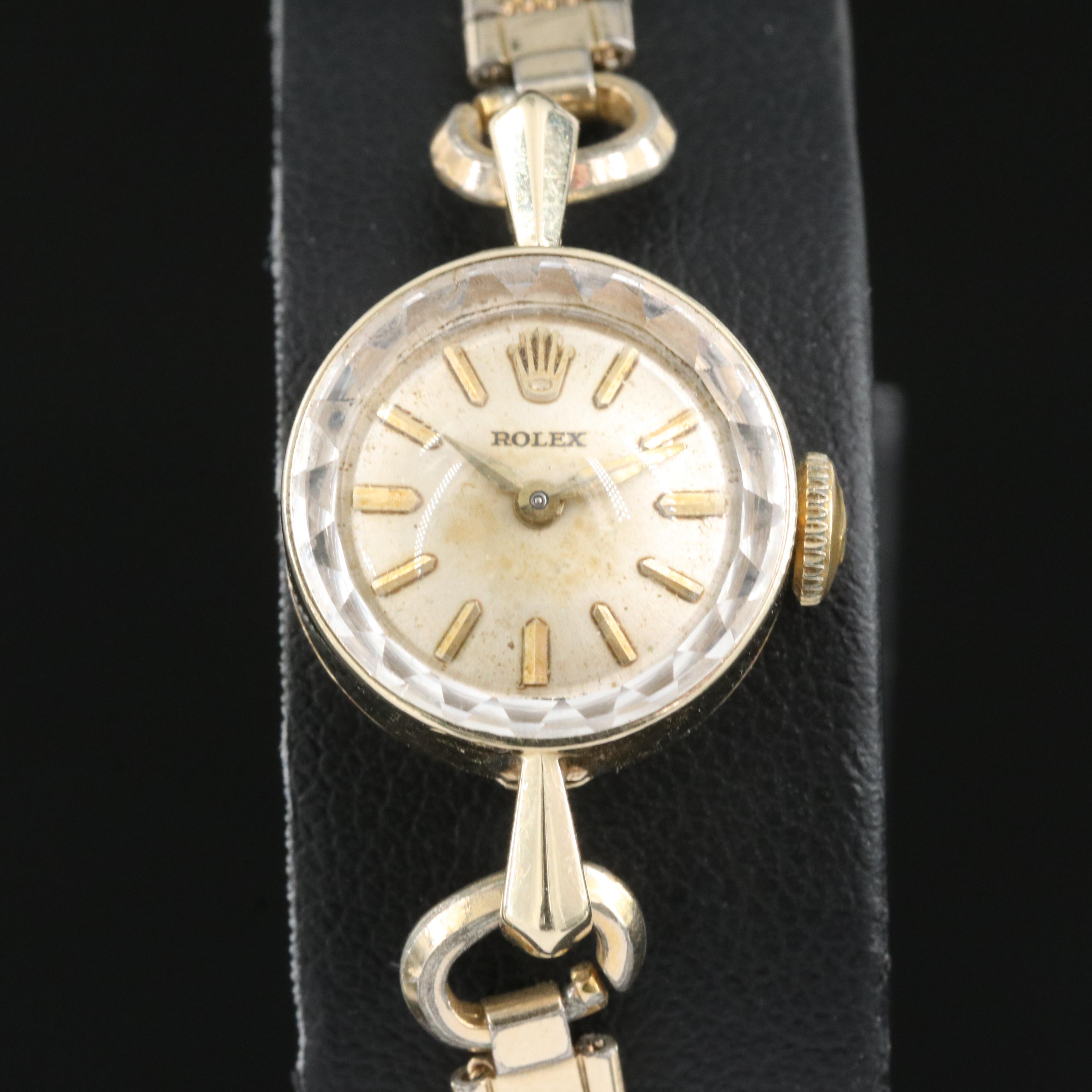 14K 1950s Rolex Hand Wind Watch