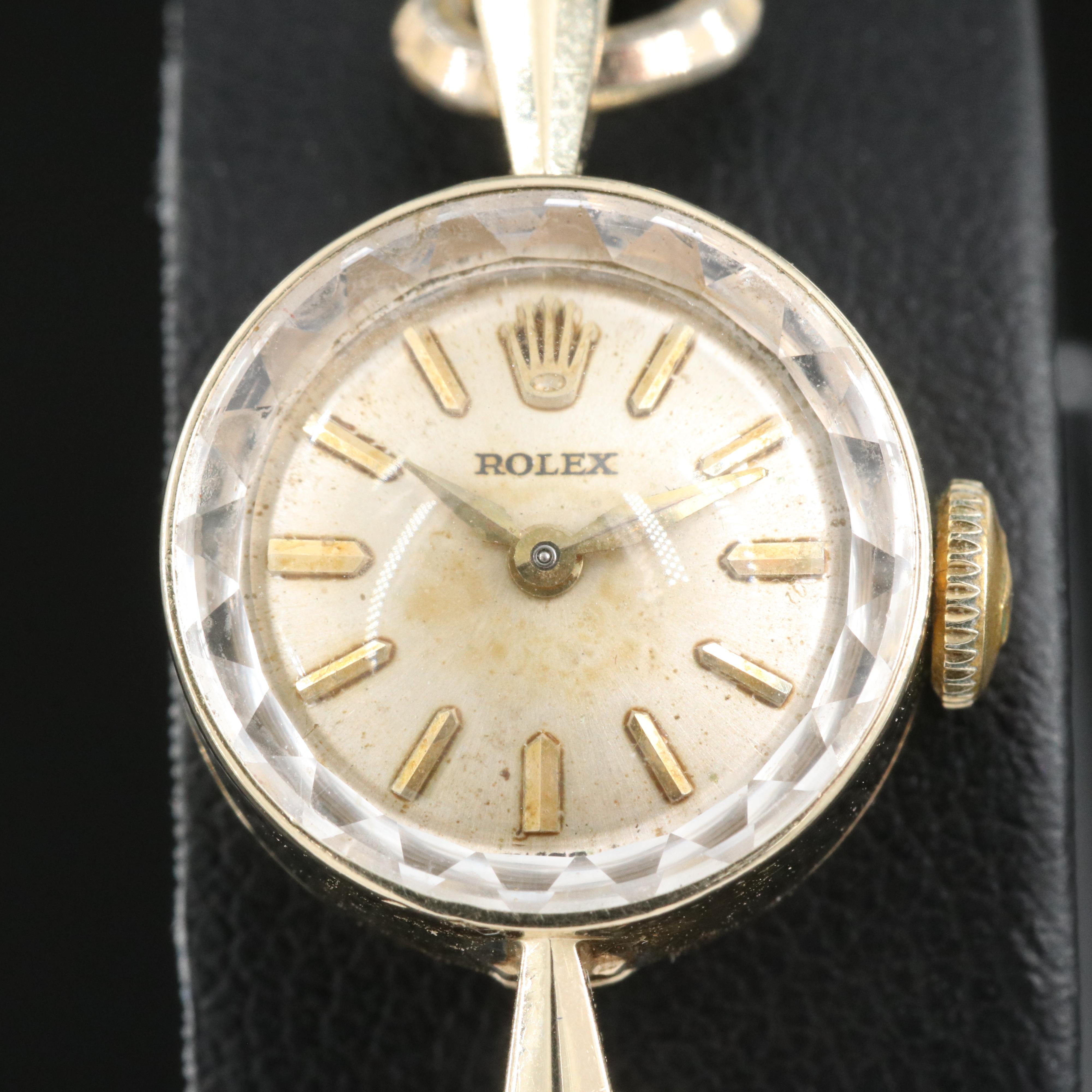 14K 1950s Rolex Hand Wind Watch
