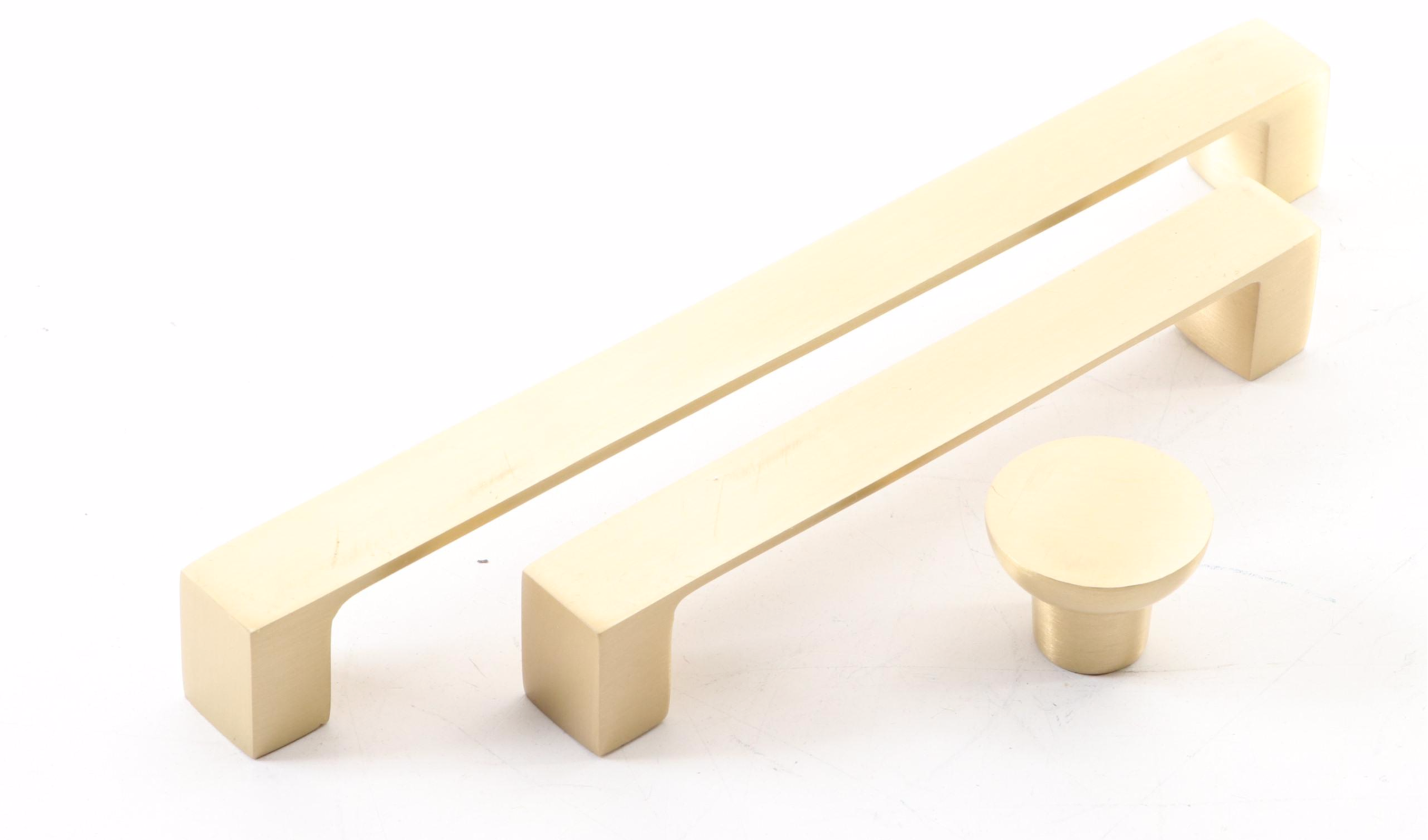 Satin Brass Finish Cabinet Pulls and Cabinet Knobs