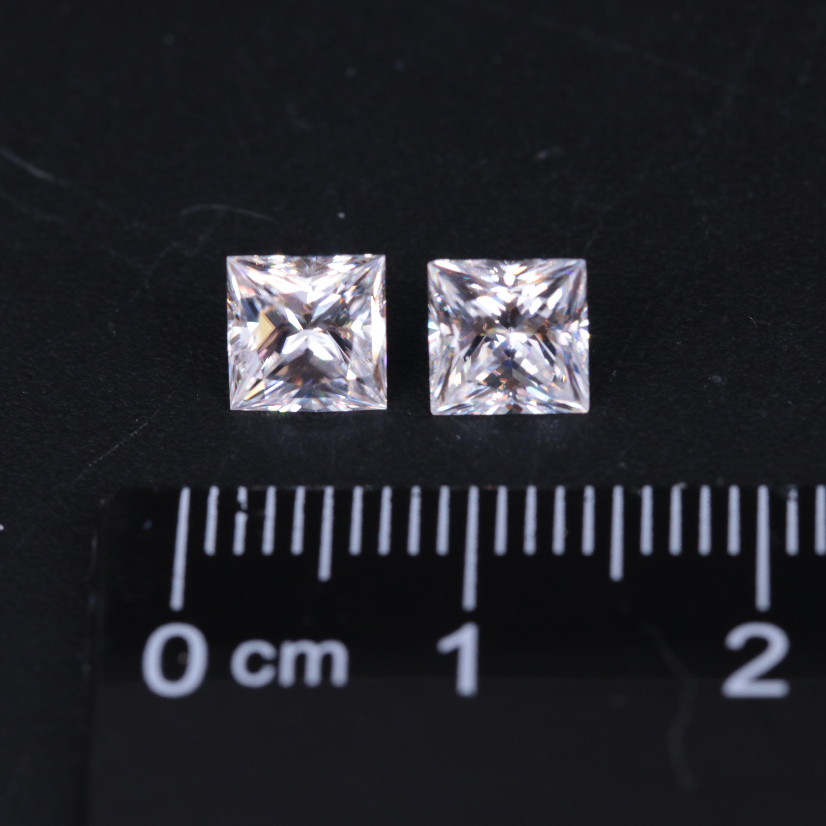 Loose 1.77 CTW Moissanite