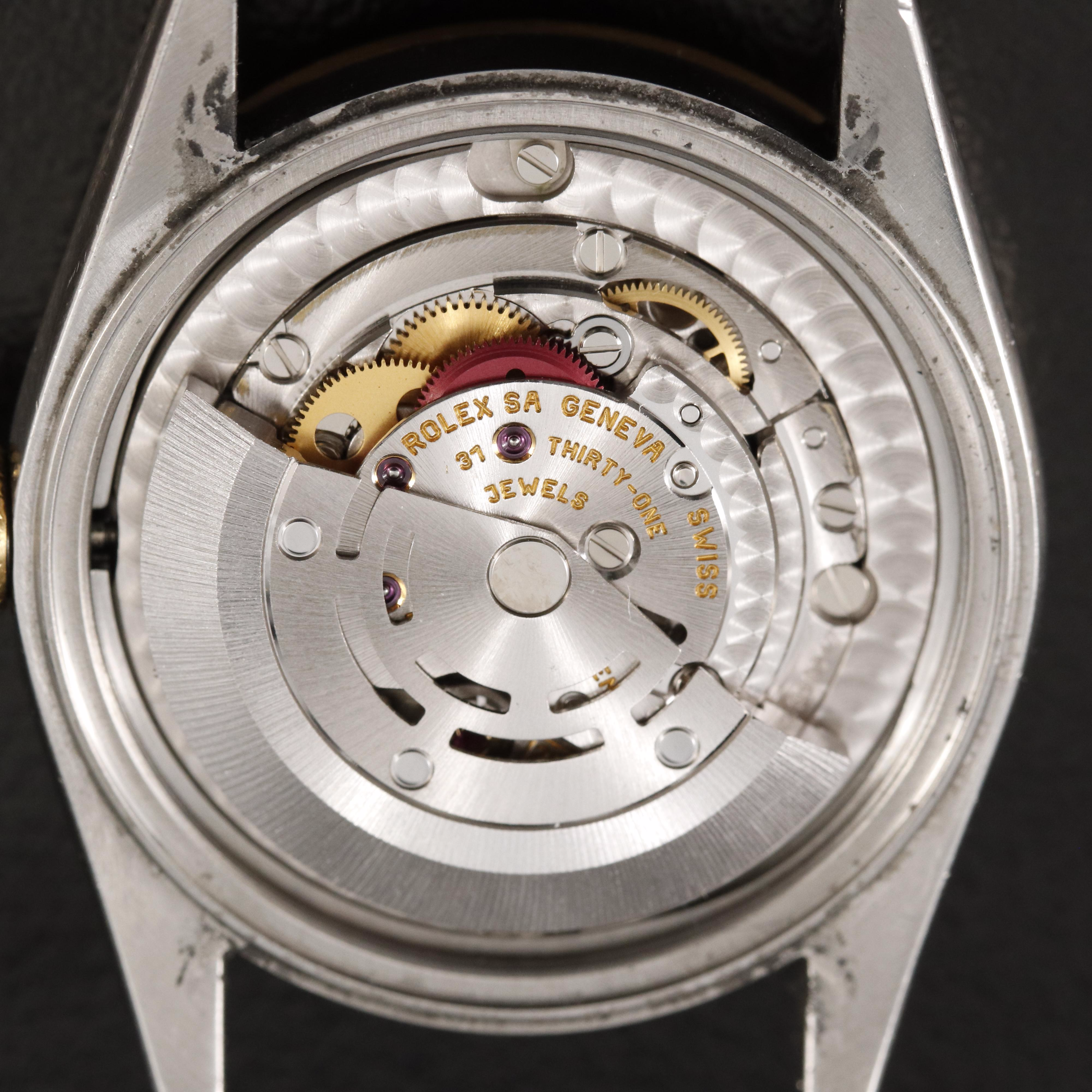 2001 Rolex Datejust Factory Diamond Blue Dial Watch