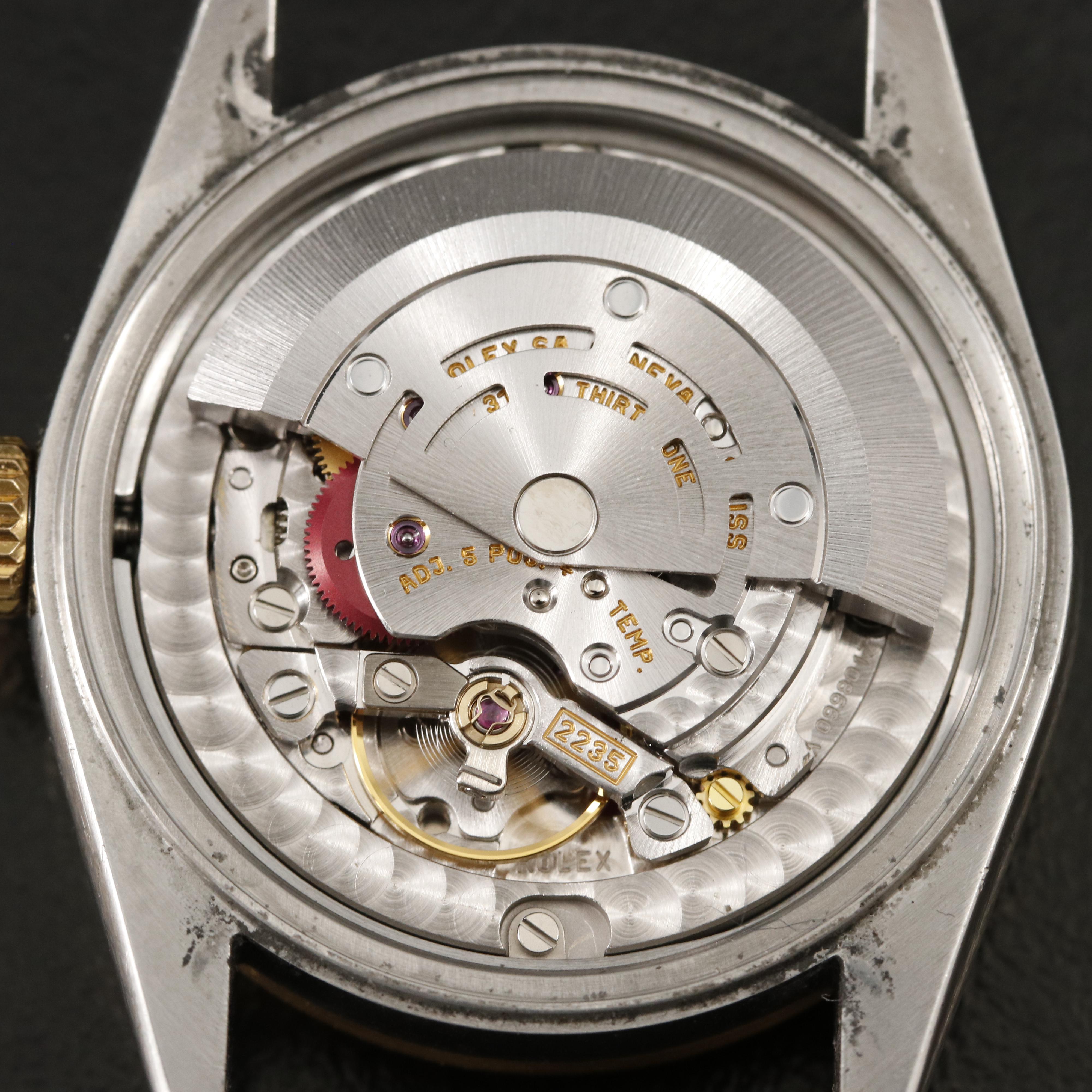 2001 Rolex Datejust Factory Diamond Blue Dial Watch