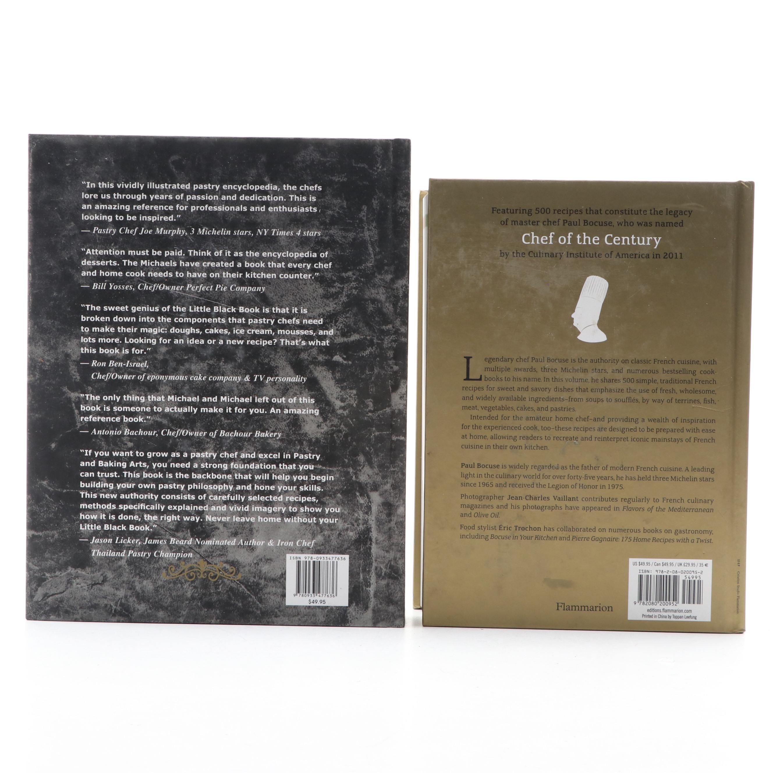 "The Complete Bocuse" by Paul Bocuse with "The Pastry Chef's Little Black Book"