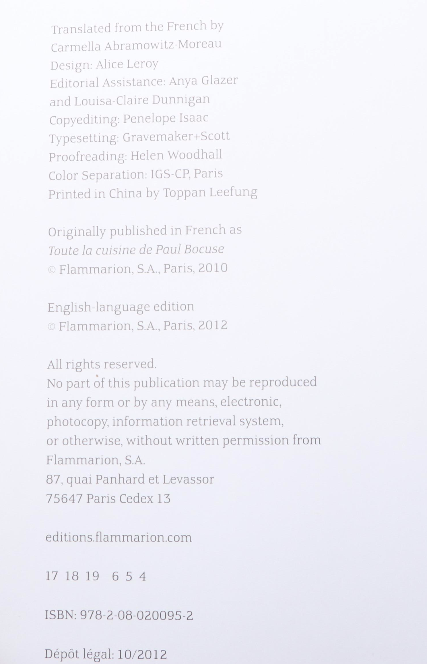 "The Complete Bocuse" by Paul Bocuse with "The Pastry Chef's Little Black Book"