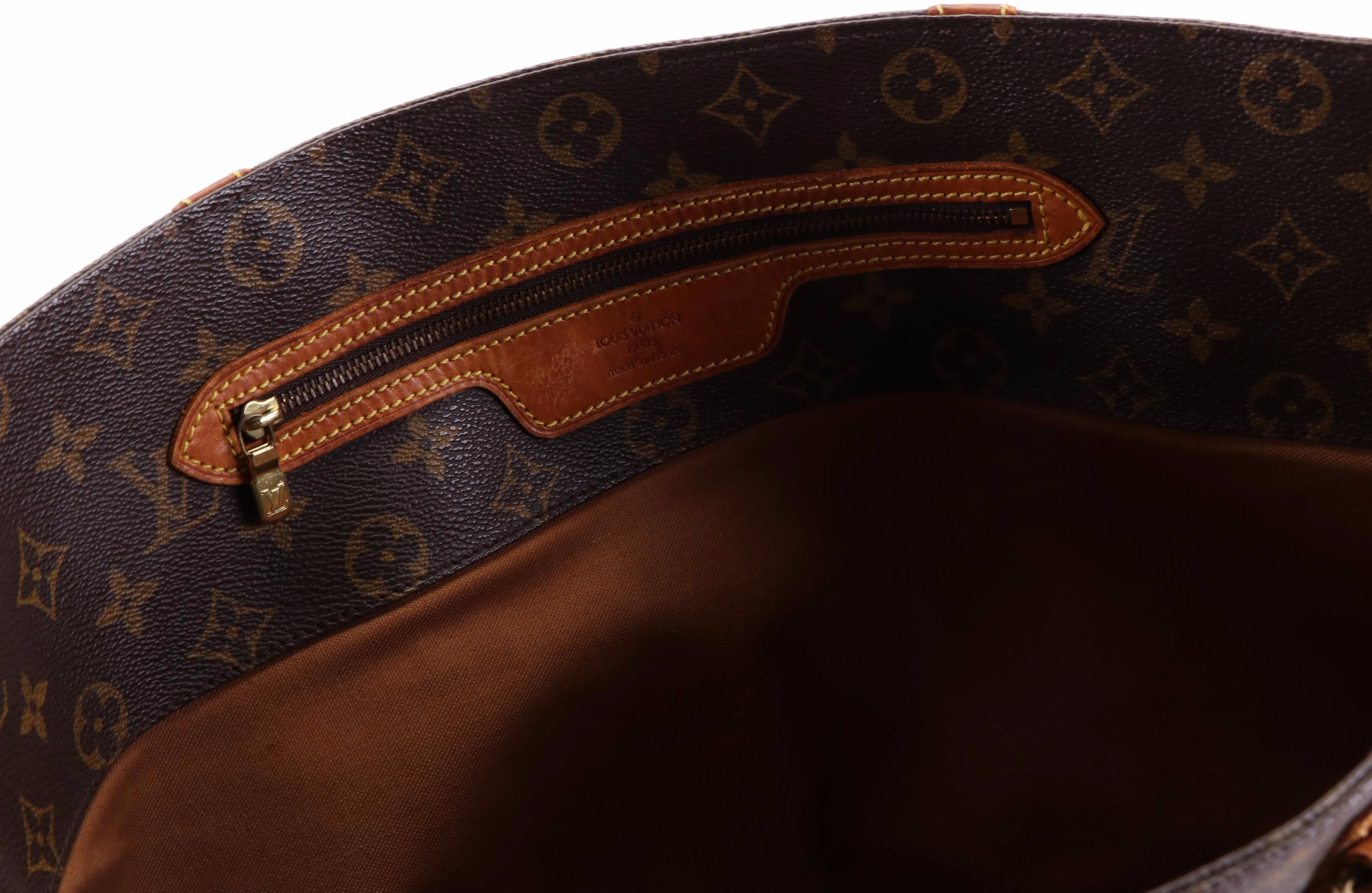 Louis Vuitton Sac Shopping Tote in Monogram Canvas and Vachetta Leather