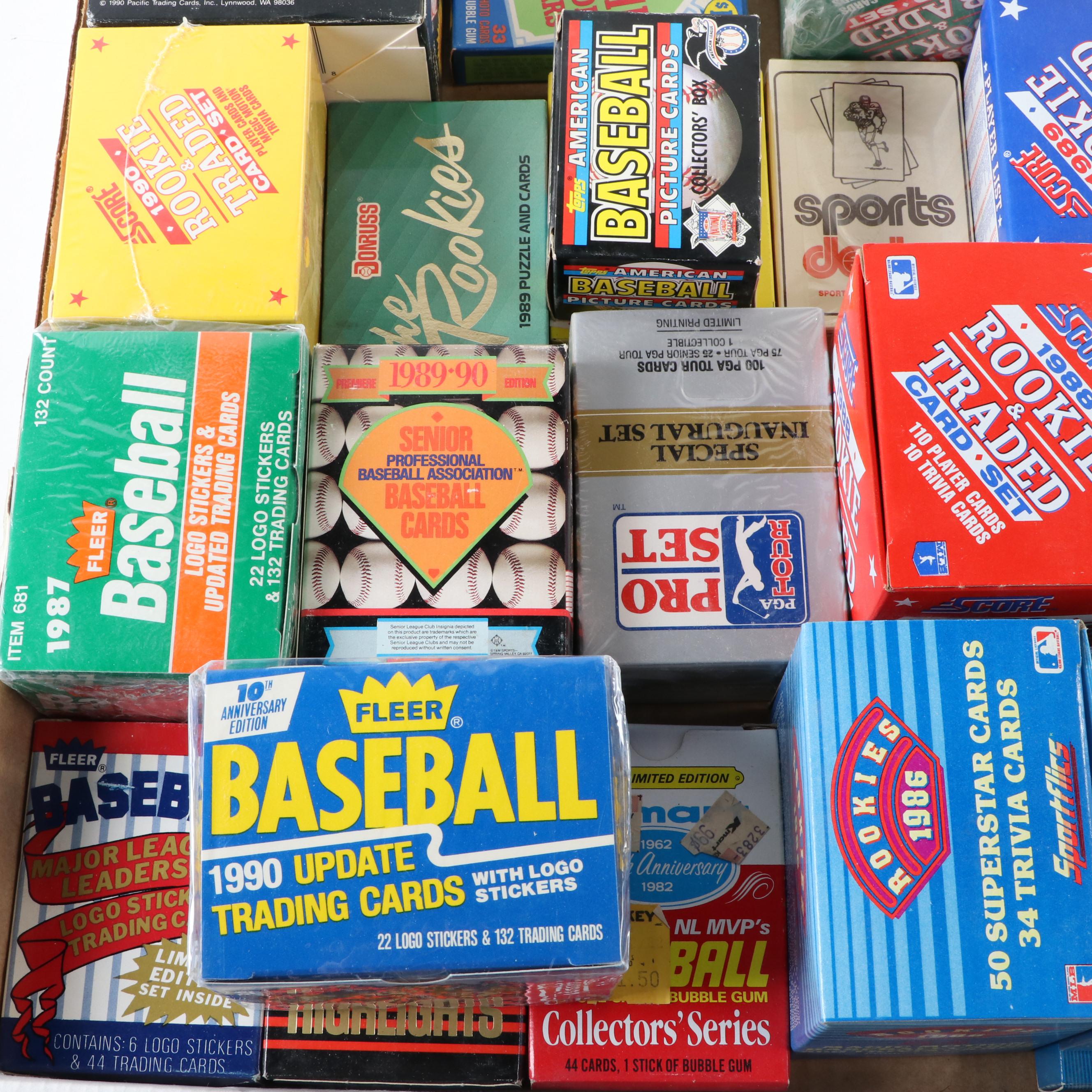 Topps, Fleer, Other Baseball, More Card Sealed, Unsealed Sets, 1980s–2010s