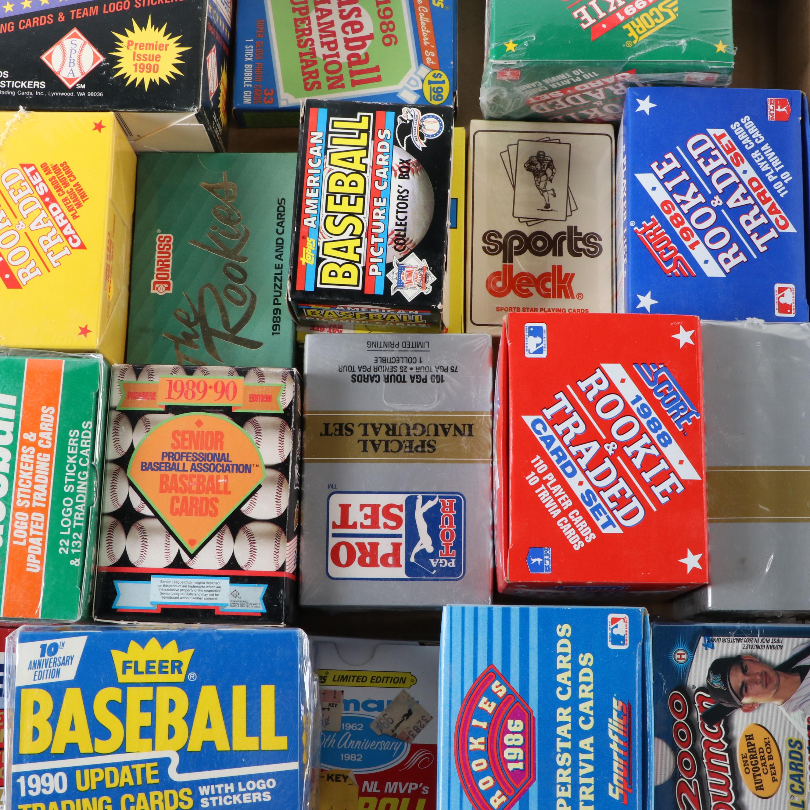 Topps, Fleer, Other Baseball, More Card Sealed, Unsealed Sets, 1980s–2010s