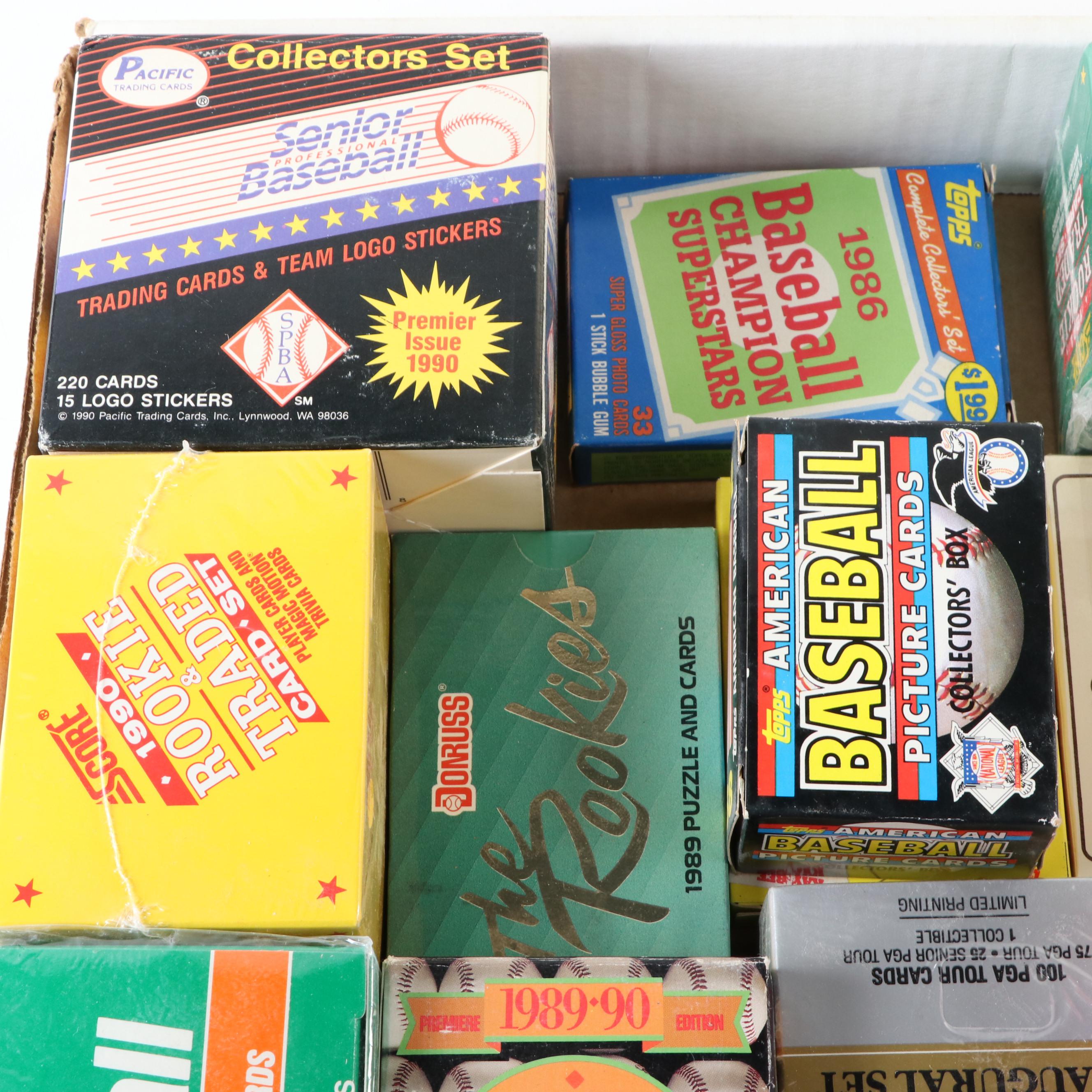 Topps, Fleer, Other Baseball, More Card Sealed, Unsealed Sets, 1980s–2010s
