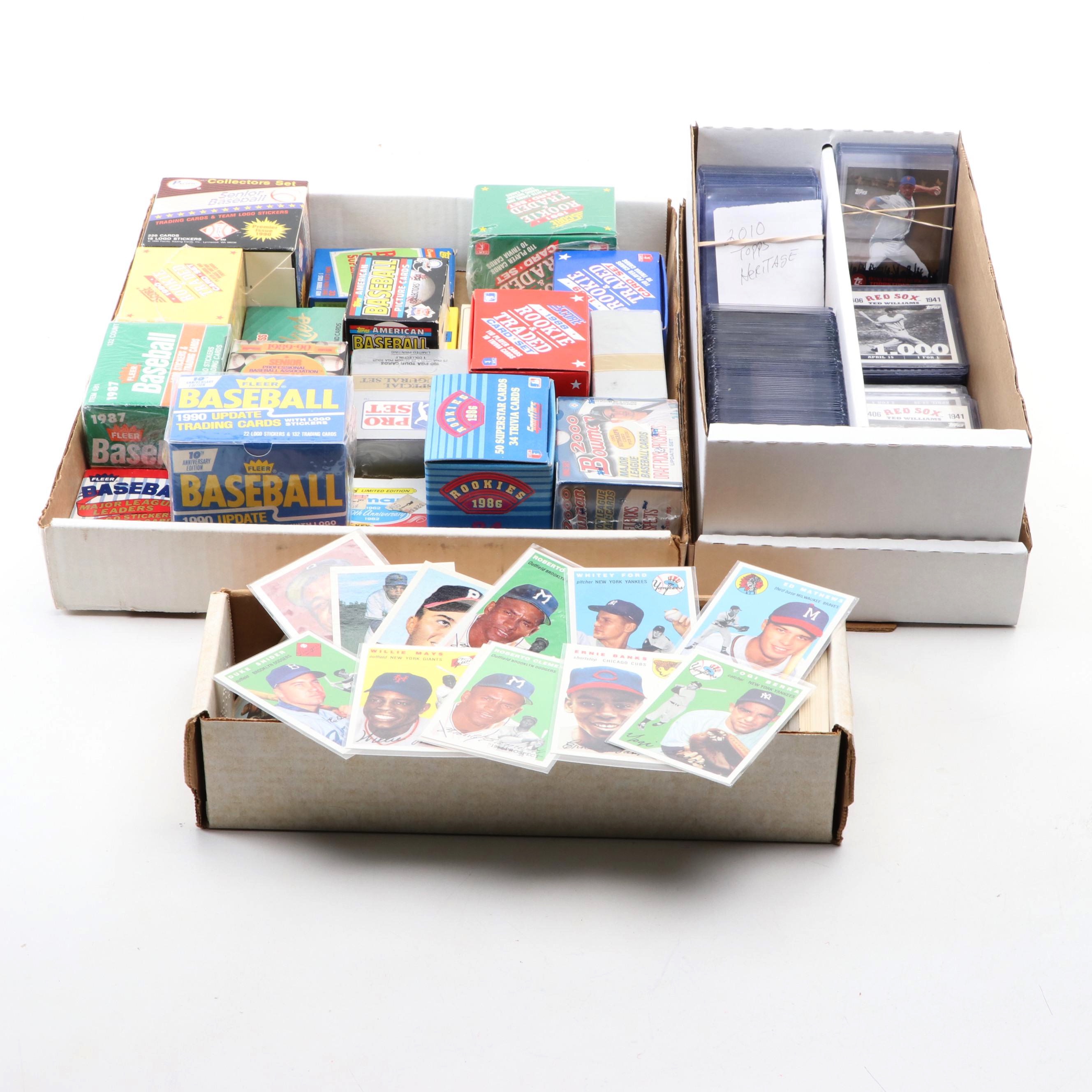 Topps, Fleer, Other Baseball, More Card Sealed, Unsealed Sets, 1980s–2010s