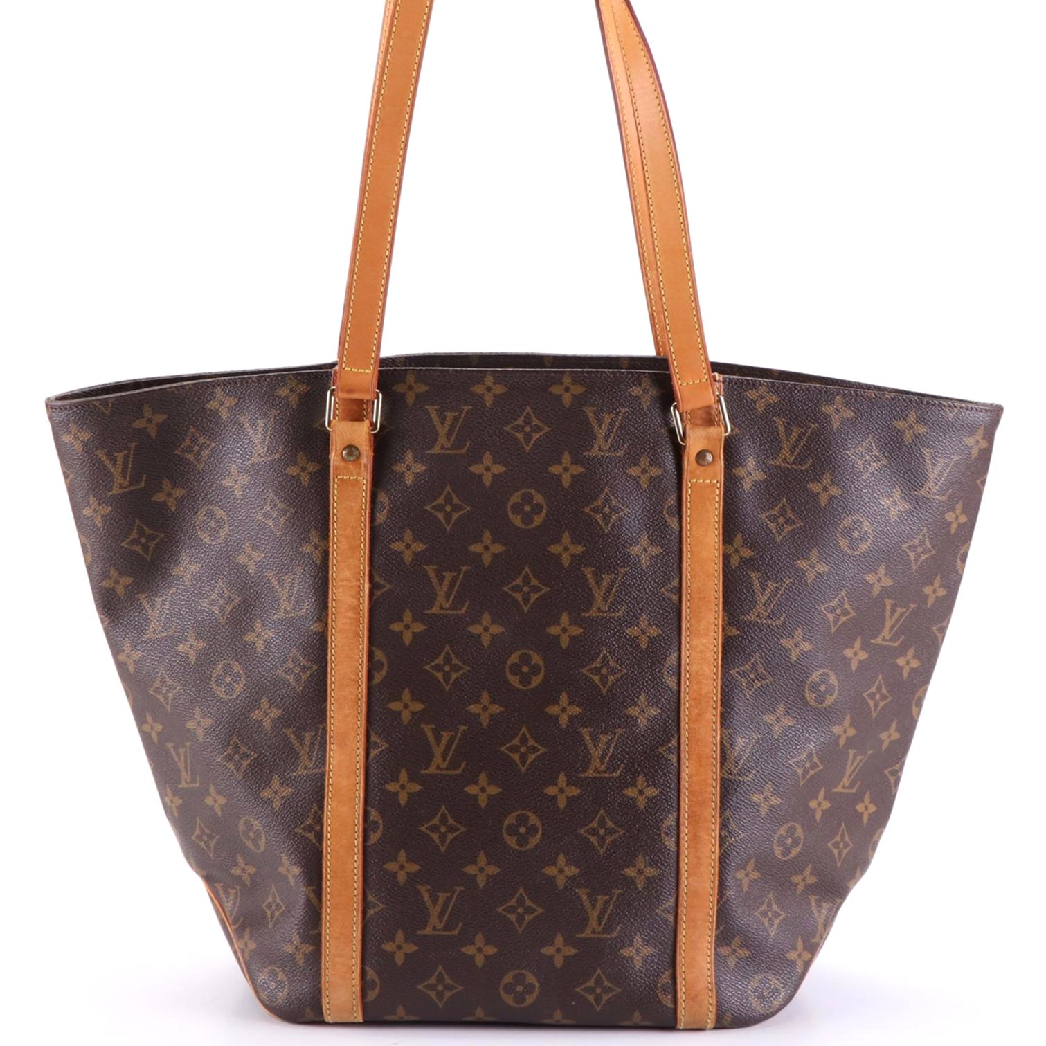 Louis Vuitton Sac Shopping Tote in Monogram Canvas and Vachetta Leather